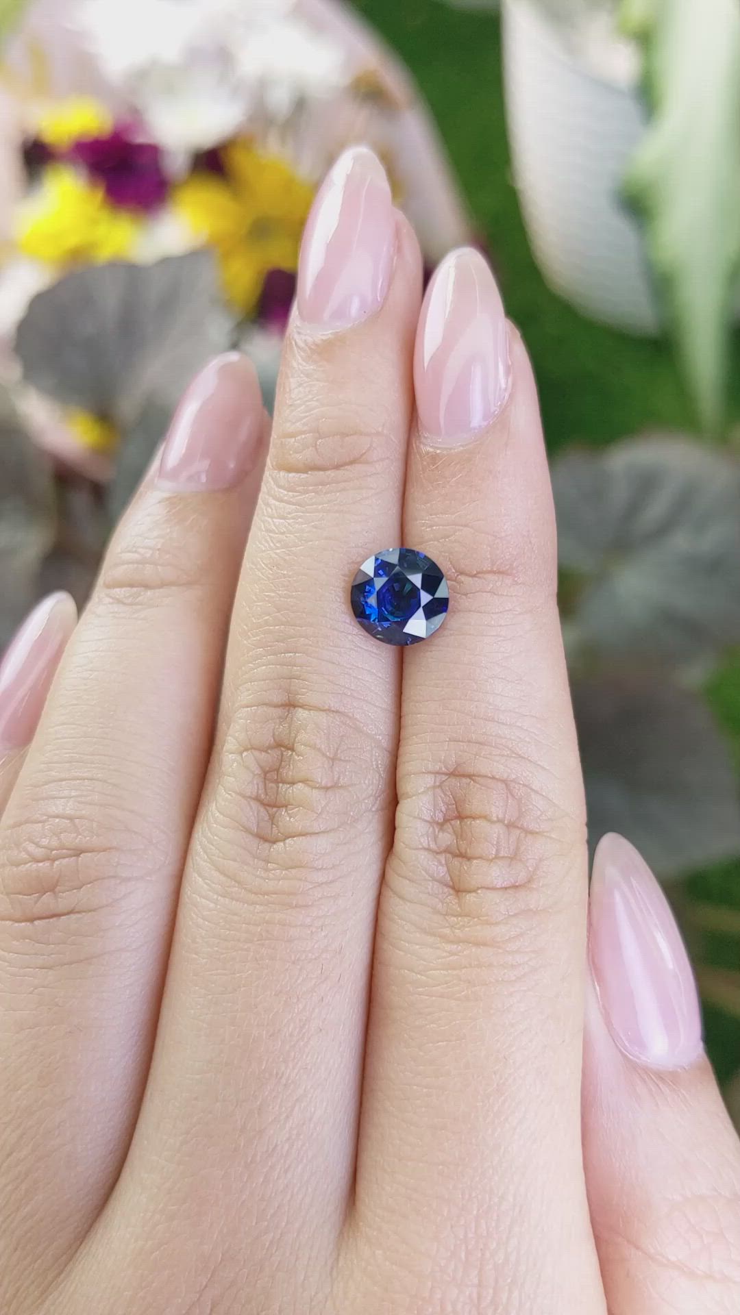 2.47 Ct. Blue Sapphire from Ceylon (Sri Lanka) Size Video