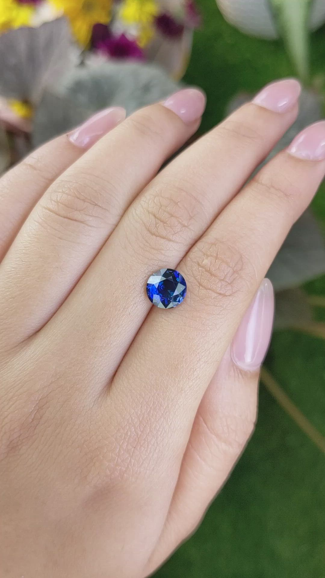 2.47 Ct. Blue Sapphire from Ceylon (Sri Lanka) Size Video