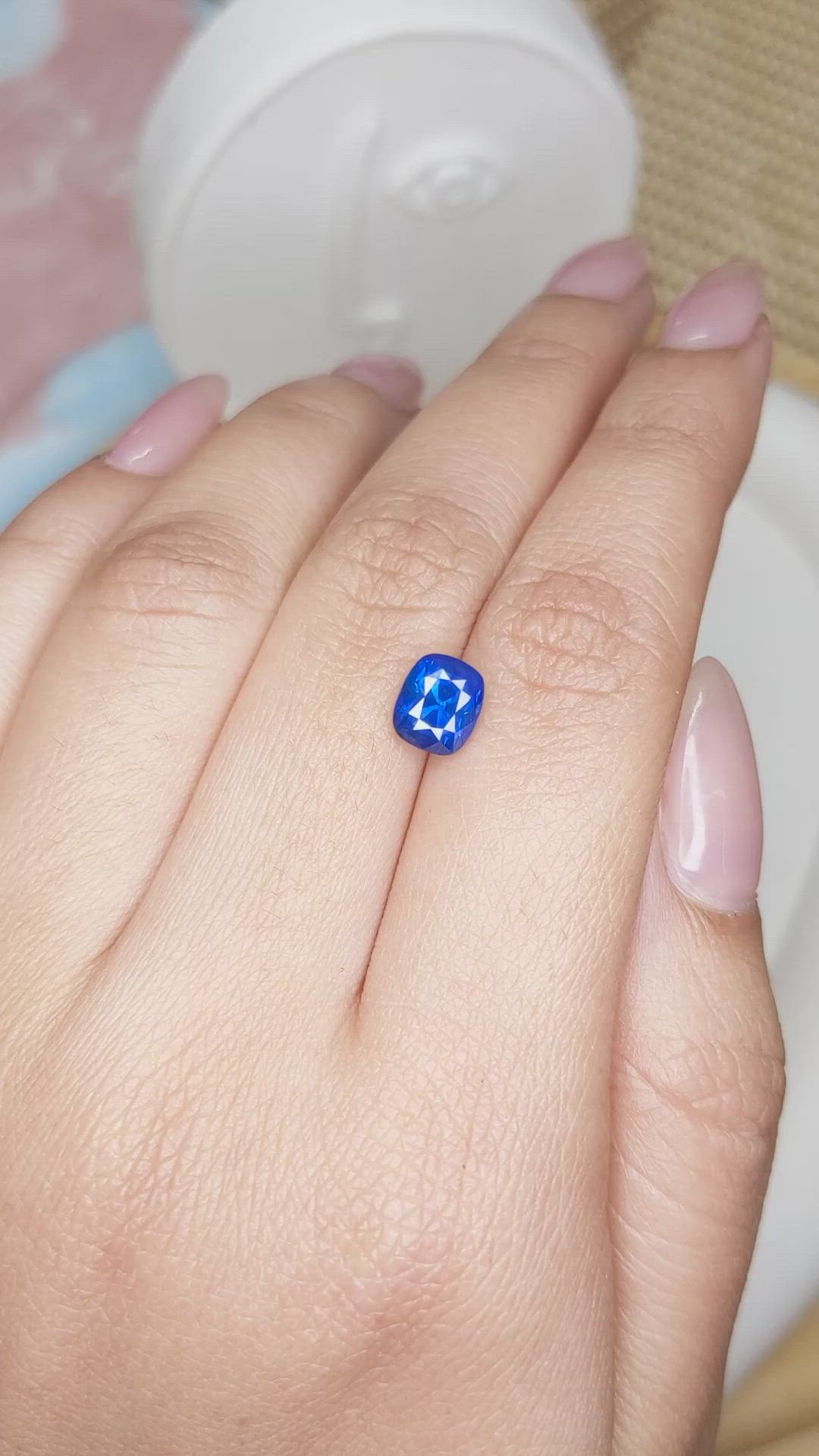 1.78 Ct. Blue Sapphire from Ceylon (Sri Lanka) Size Video