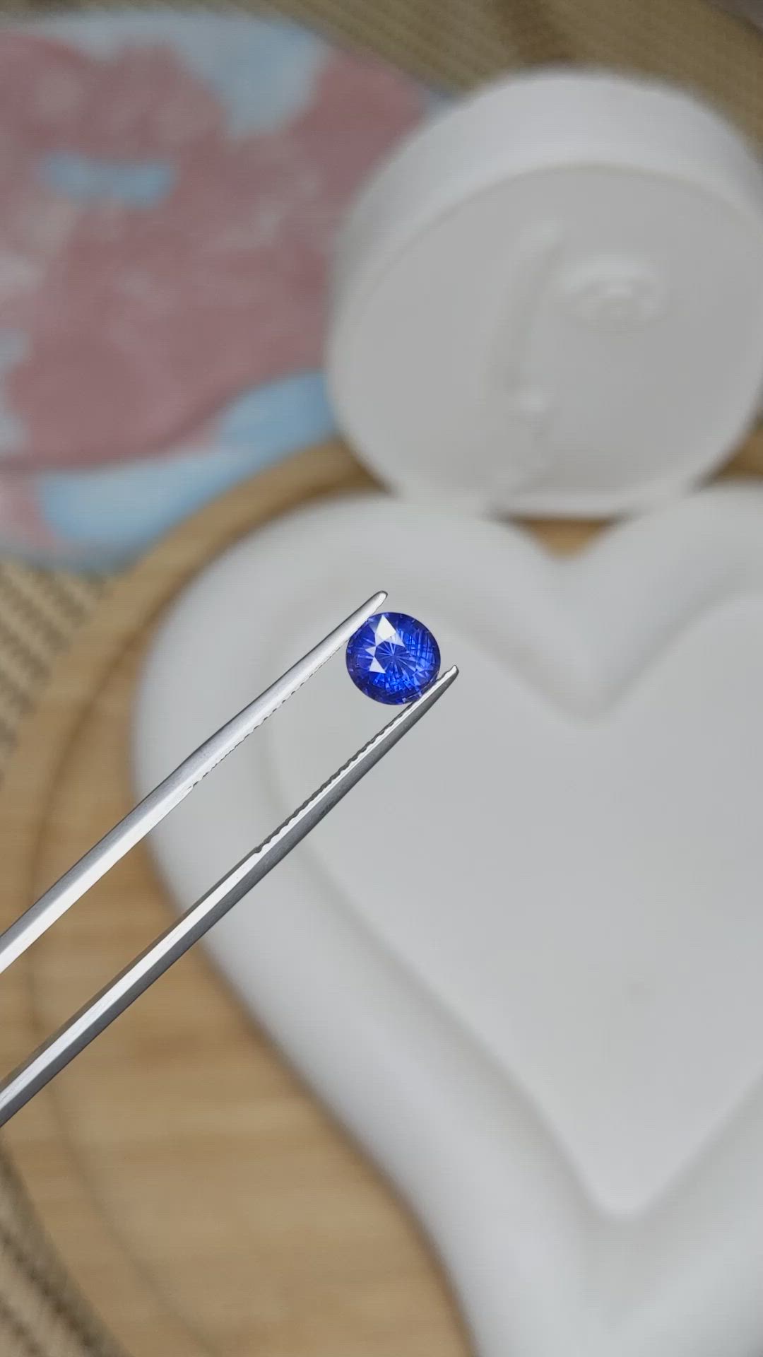 1.58 Ct. Blue Sapphire from Ceylon (Sri Lanka) Size Video