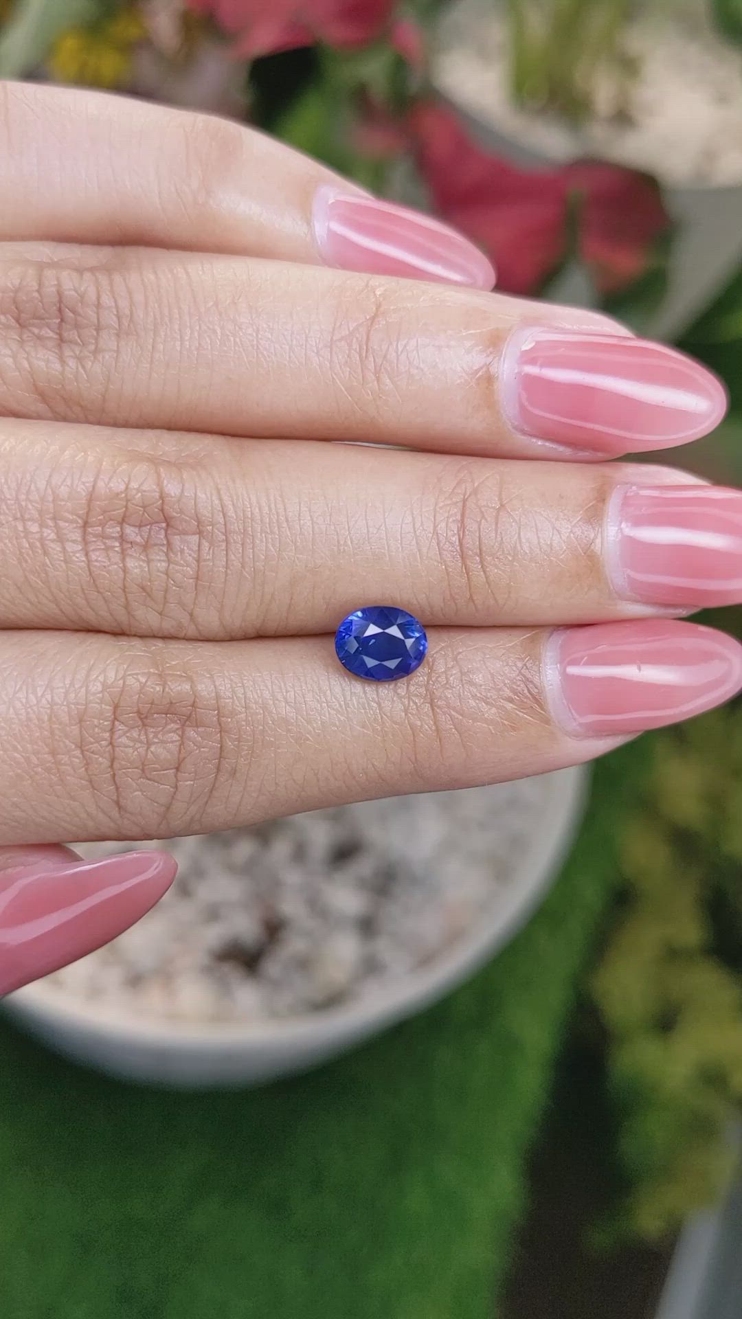 1.67 Ct. Blue Sapphire from Ceylon (Sri Lanka) Size Video