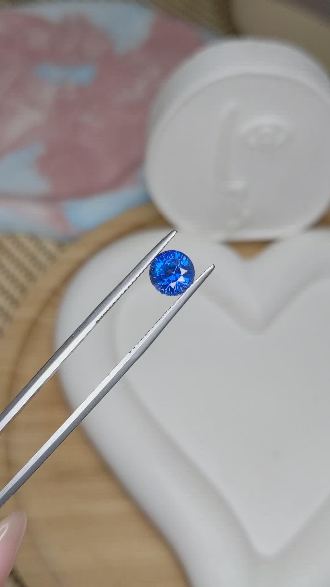 2.02 Ct. Blue Sapphire from Ceylon (Sri Lanka) Size Video