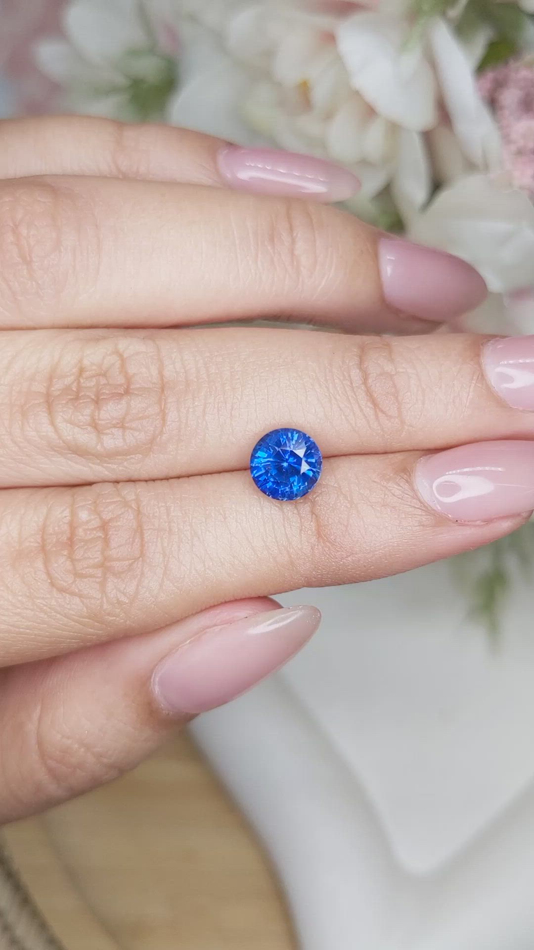 2.02 Ct. Blue Sapphire from Ceylon (Sri Lanka) Size Video