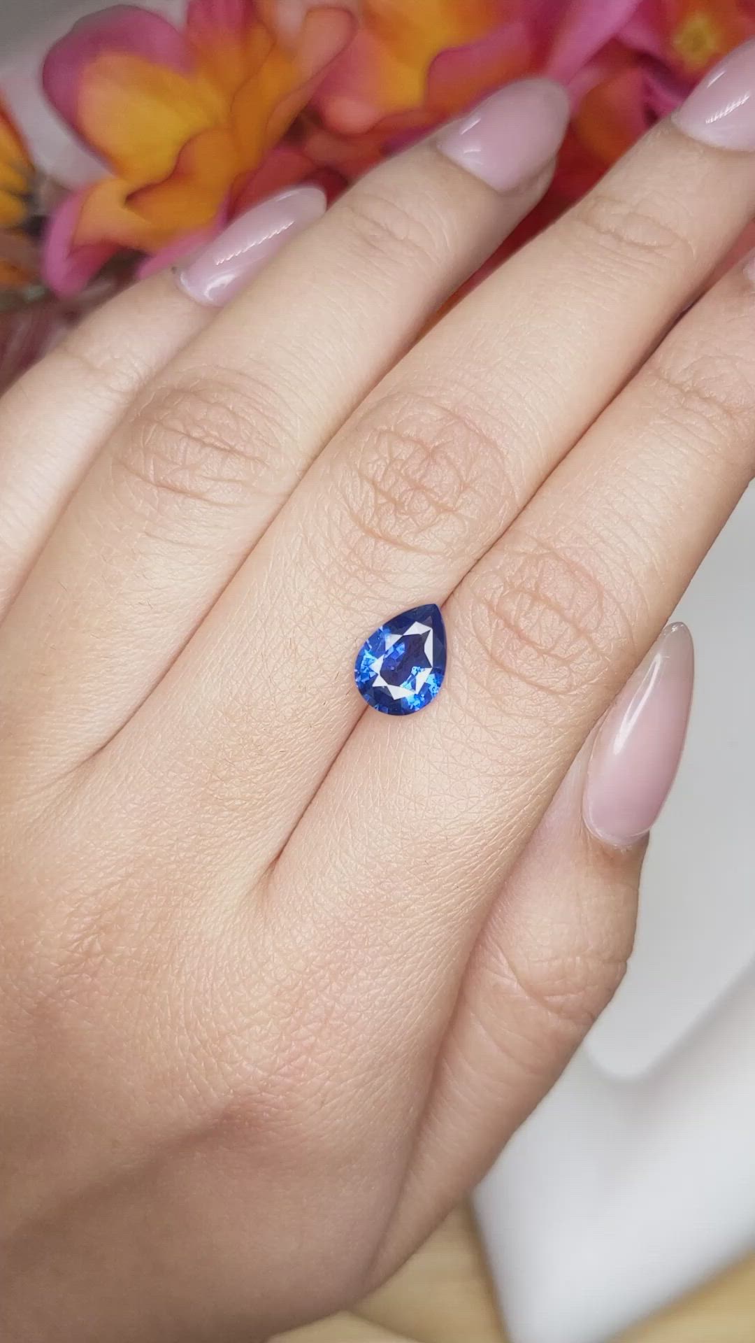 1.99 Ct. Blue Sapphire from Ceylon (Sri Lanka) Size Video