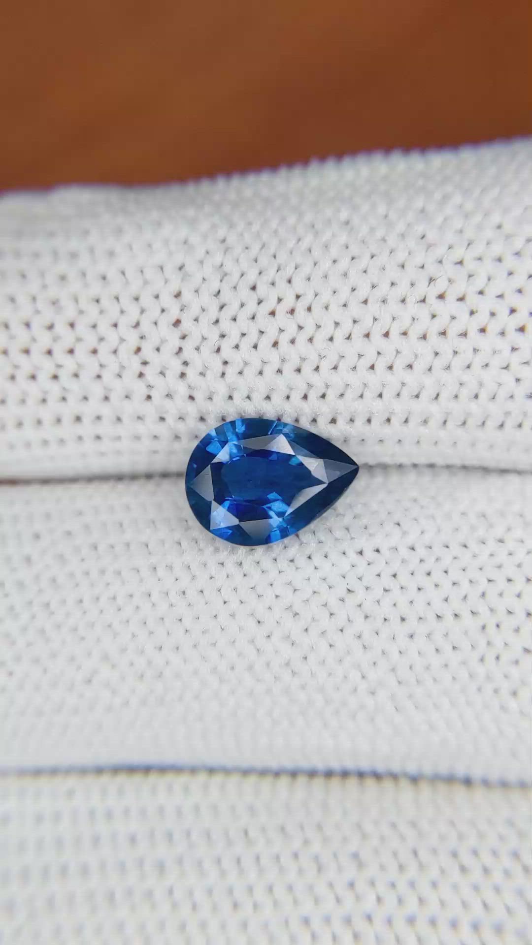 1.99 Ct. Blue Sapphire from Ceylon (Sri Lanka) Size Video