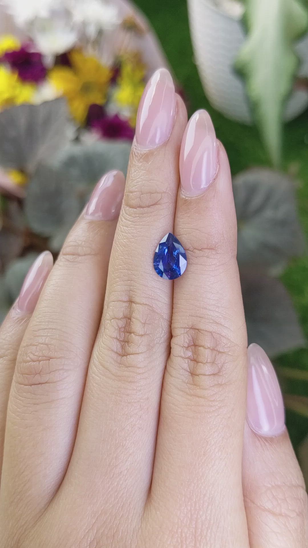 1.99 Ct. Blue Sapphire from Ceylon (Sri Lanka) Size Video
