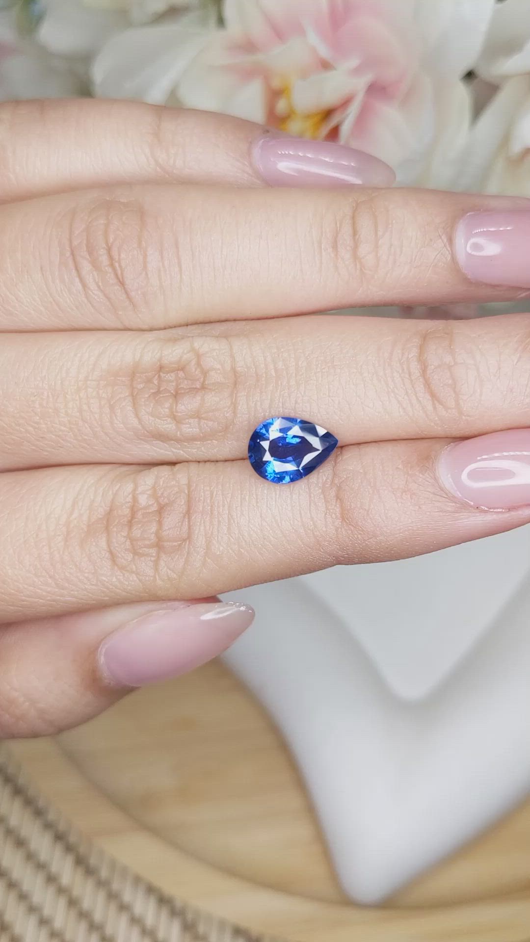 1.99 Ct. Blue Sapphire from Ceylon (Sri Lanka) Size Video