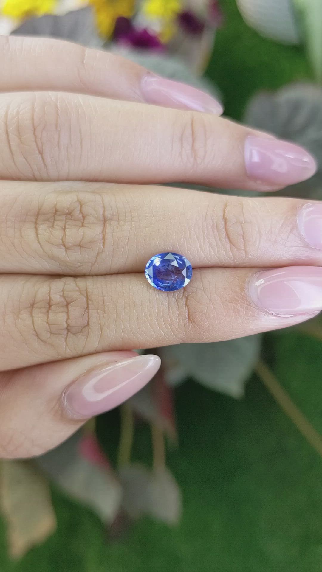 1.49 Ct. Blue Sapphire from Ceylon (Sri Lanka) Size Video