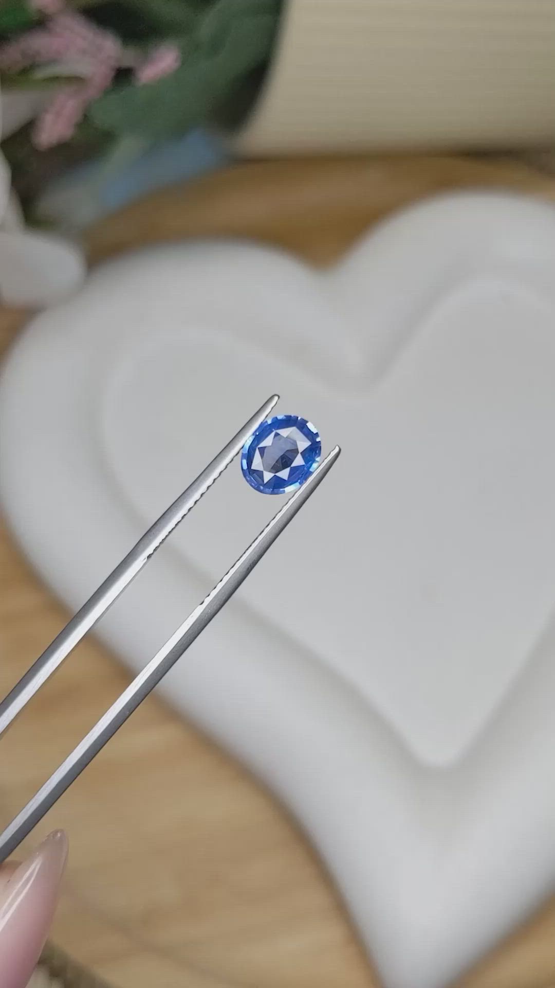 1.49 Ct. Blue Sapphire from Ceylon (Sri Lanka) Size Video