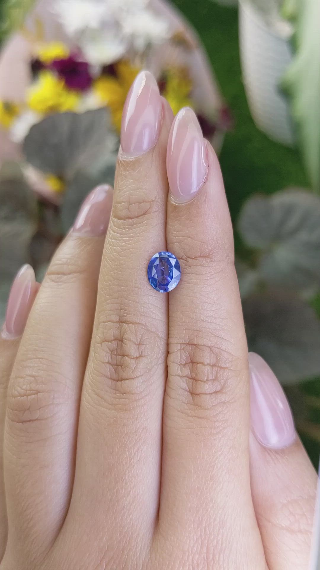 1.49 Ct. Blue Sapphire from Ceylon (Sri Lanka) Size Video