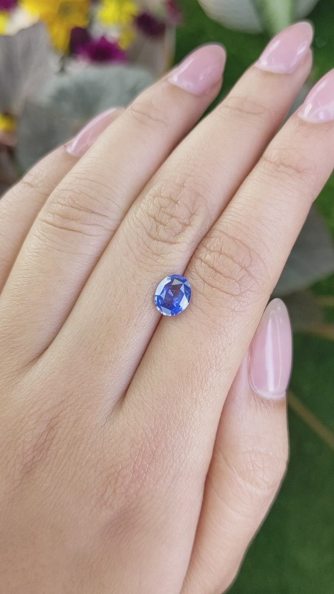 1.49 Ct. Blue Sapphire from Ceylon (Sri Lanka) Size Video