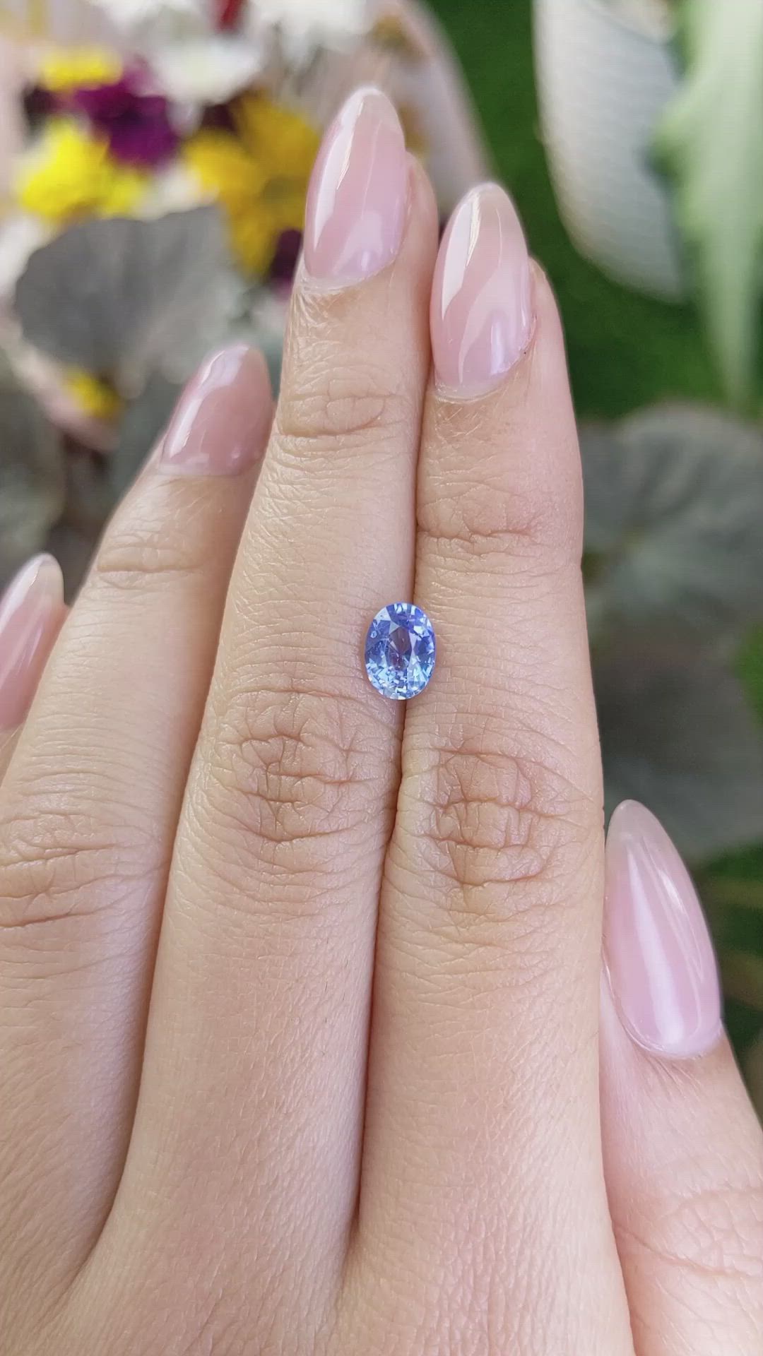 1.22 Ct. Blue Sapphire from Ceylon (Sri Lanka) Size Video