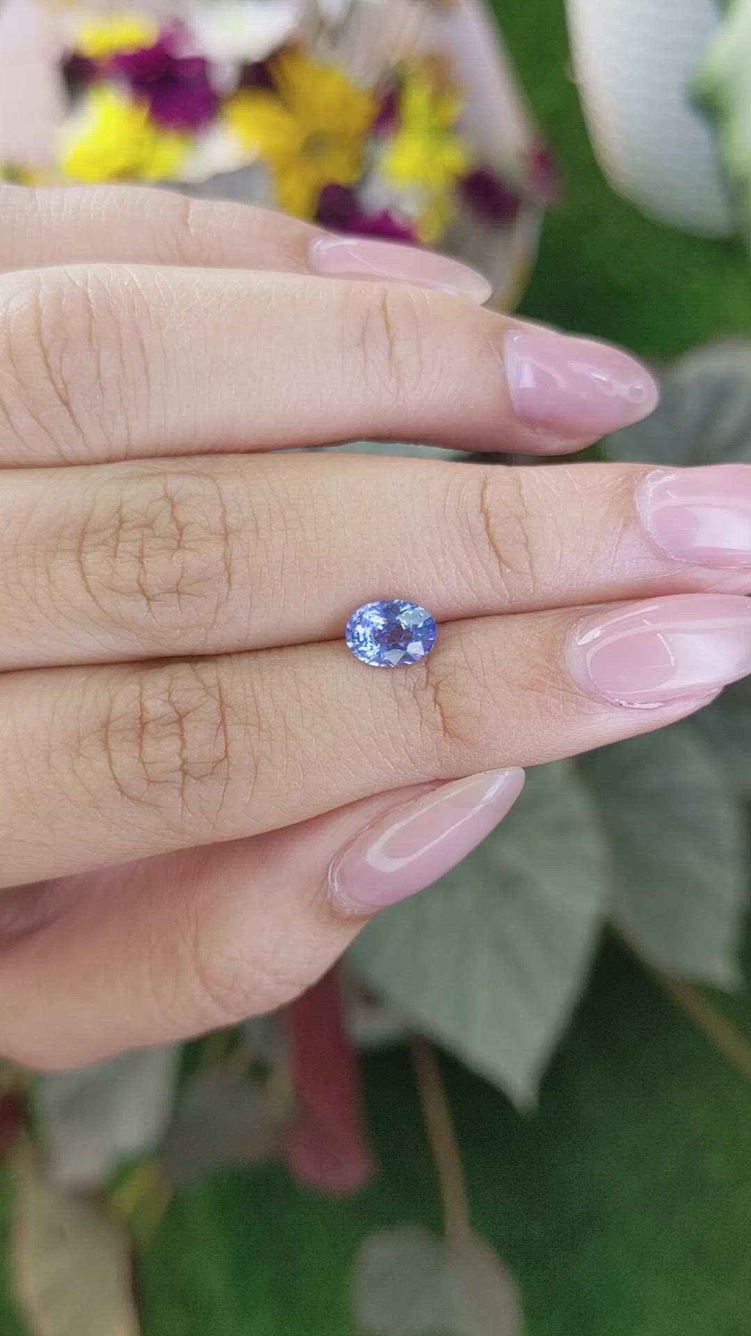 1.22 Ct. Blue Sapphire from Ceylon (Sri Lanka) Size Video