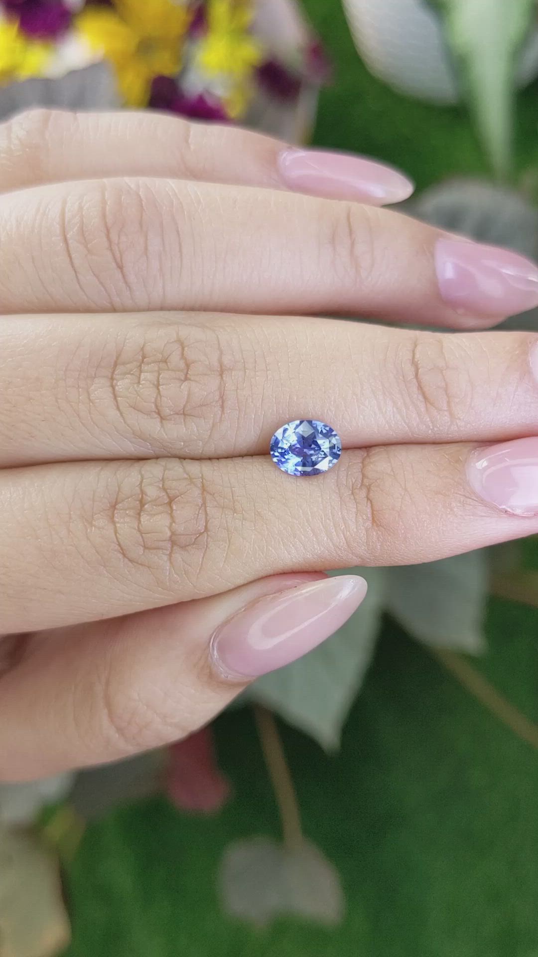 1.37 Ct. Blue Sapphire from Ceylon (Sri Lanka) Size Video