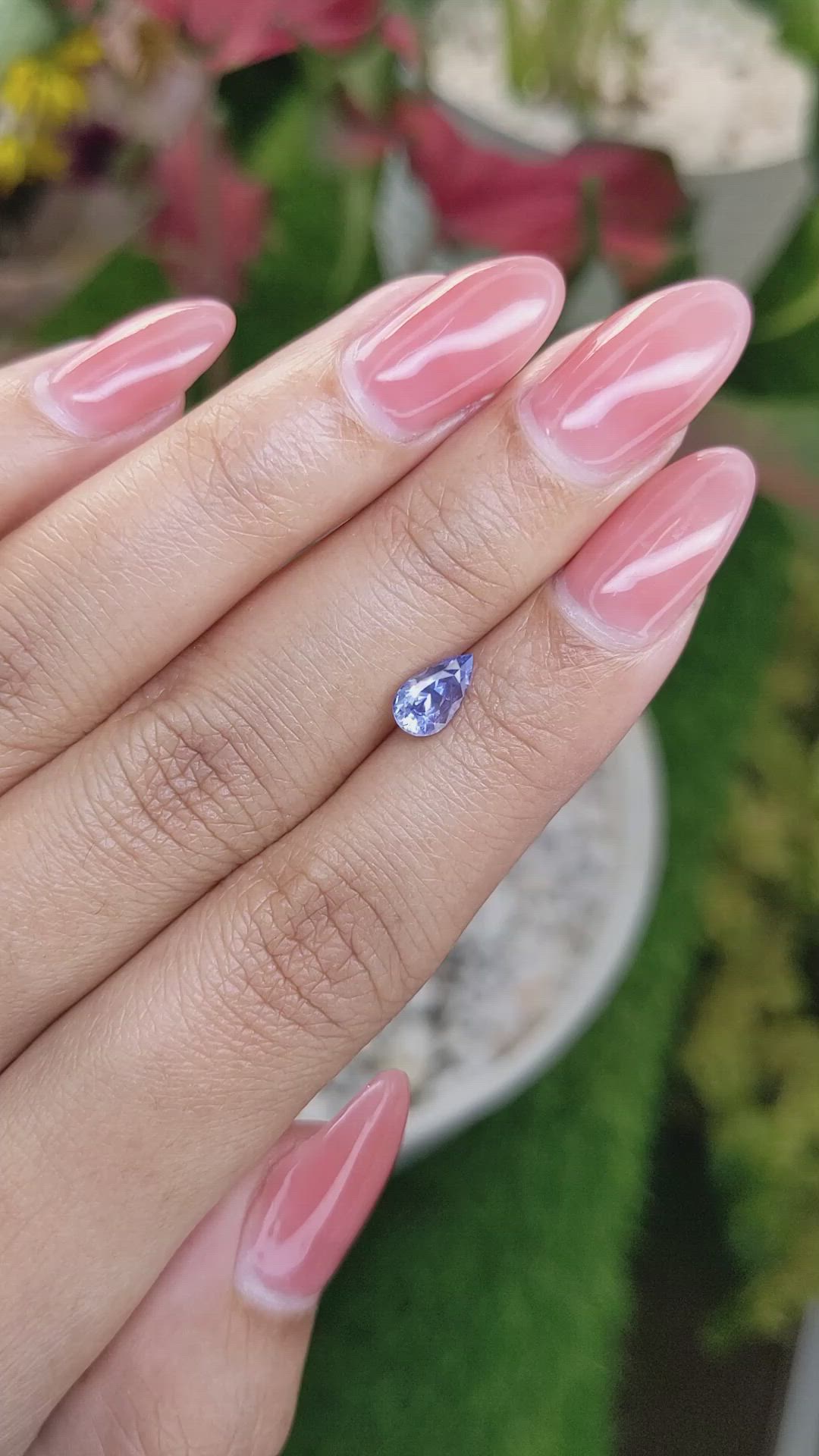 0.94 Ct. Blue Sapphire from Ceylon (Sri Lanka) Size Video