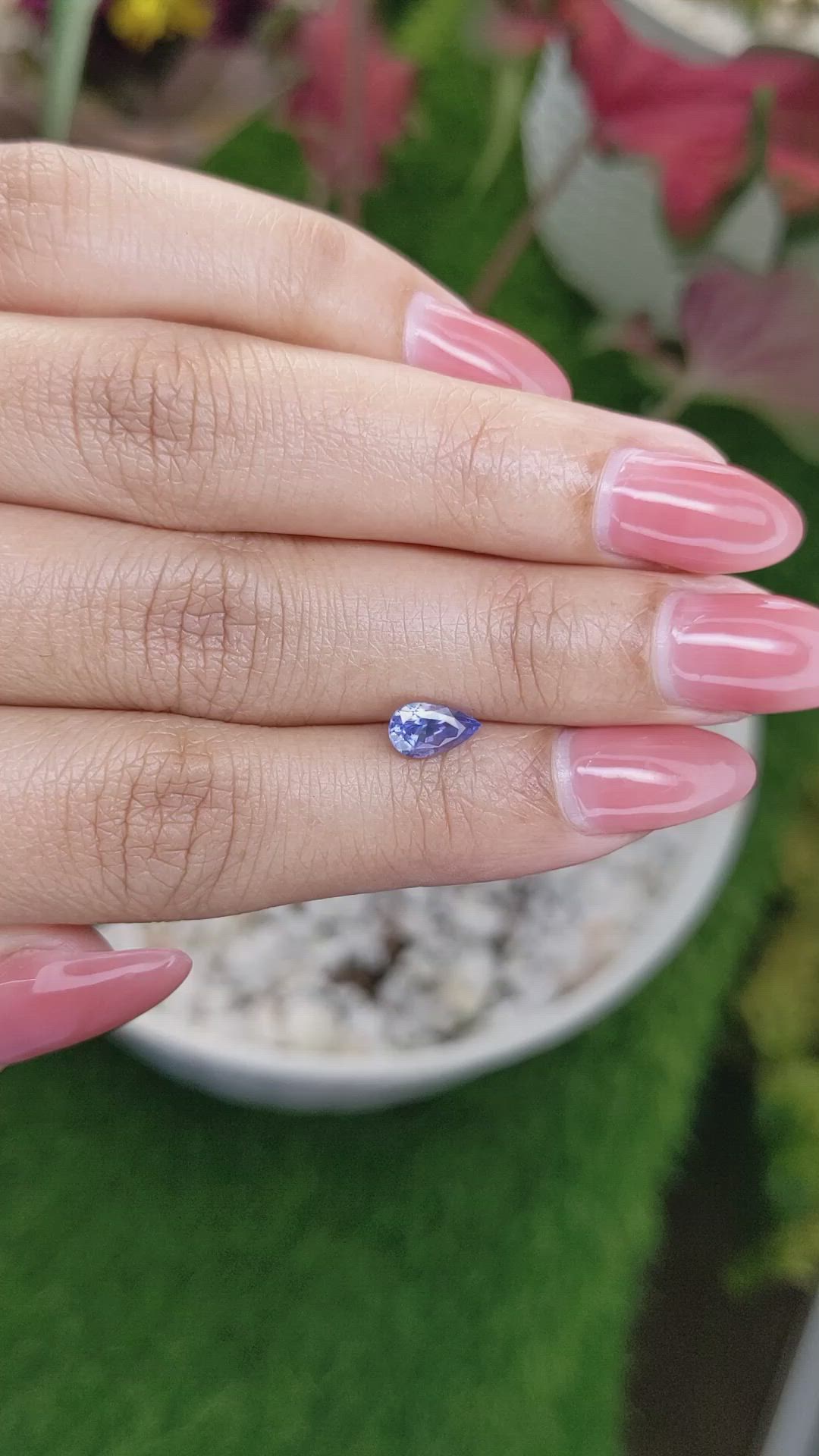 0.94 Ct. Blue Sapphire from Ceylon (Sri Lanka) Size Video