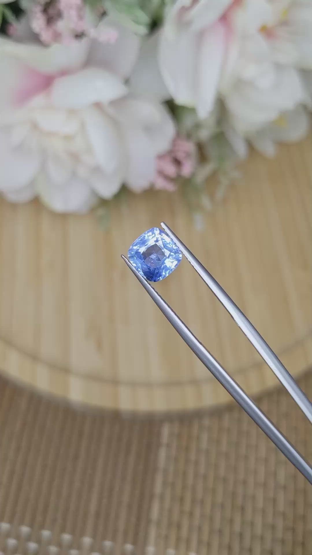 2.50 Ct. Blue Sapphire from Ceylon (Sri Lanka) Size Video