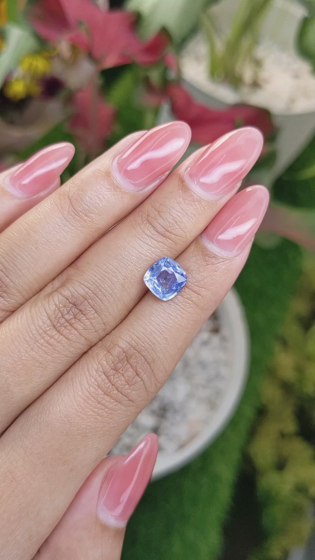 2.50 Ct. Blue Sapphire from Ceylon (Sri Lanka) Size Video