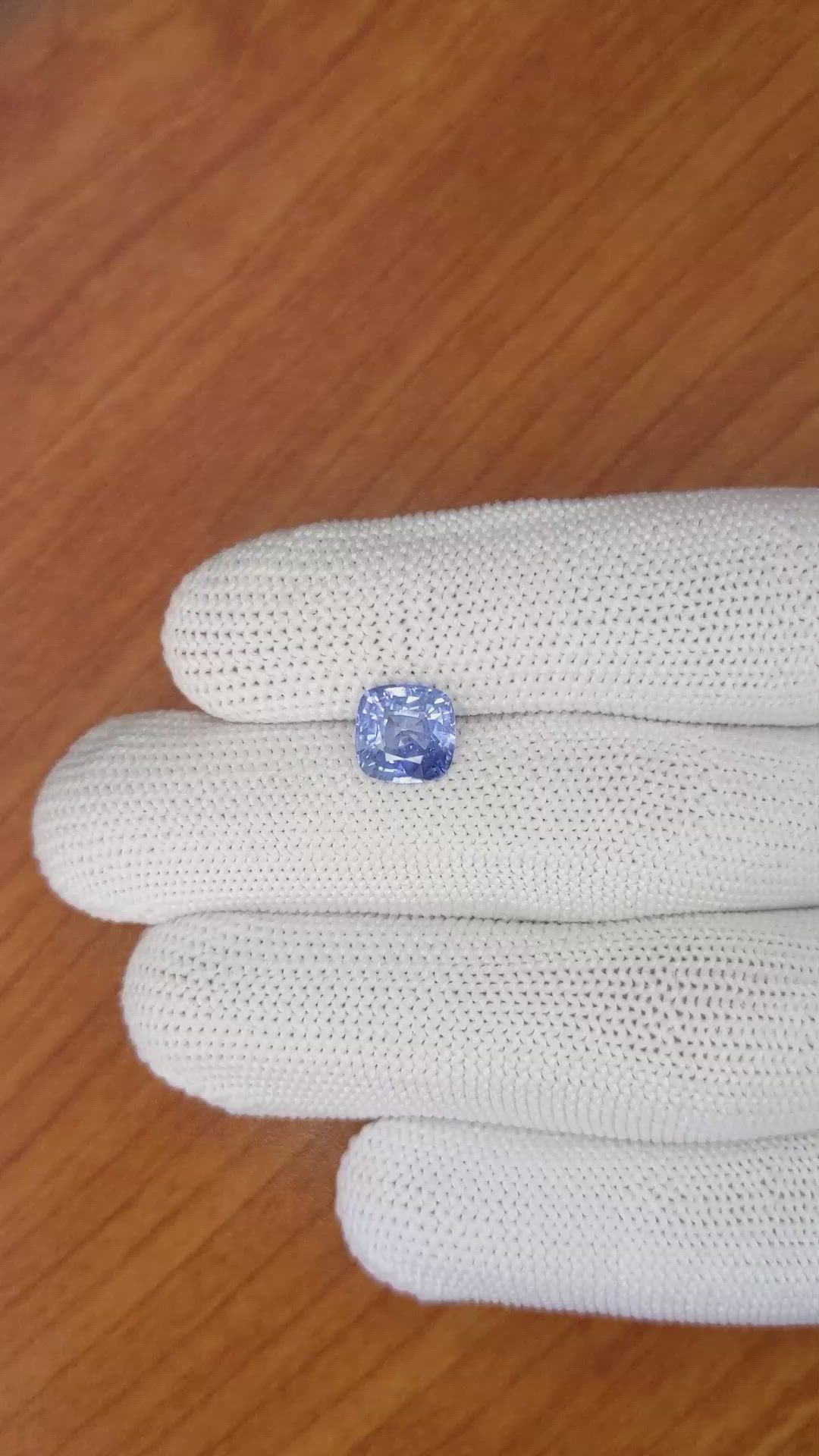 2.50 Ct. Blue Sapphire from Ceylon (Sri Lanka) Size Video