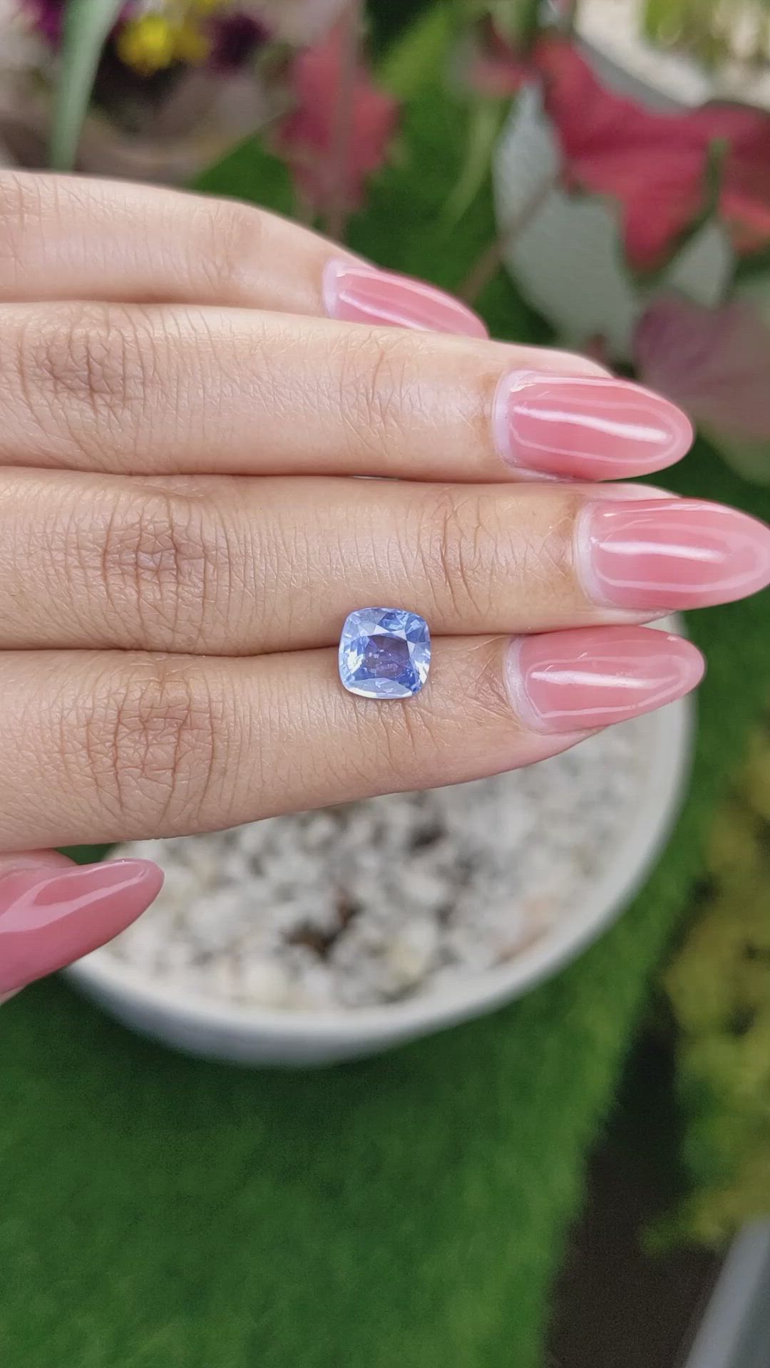 2.50 Ct. Blue Sapphire from Ceylon (Sri Lanka) Size Video