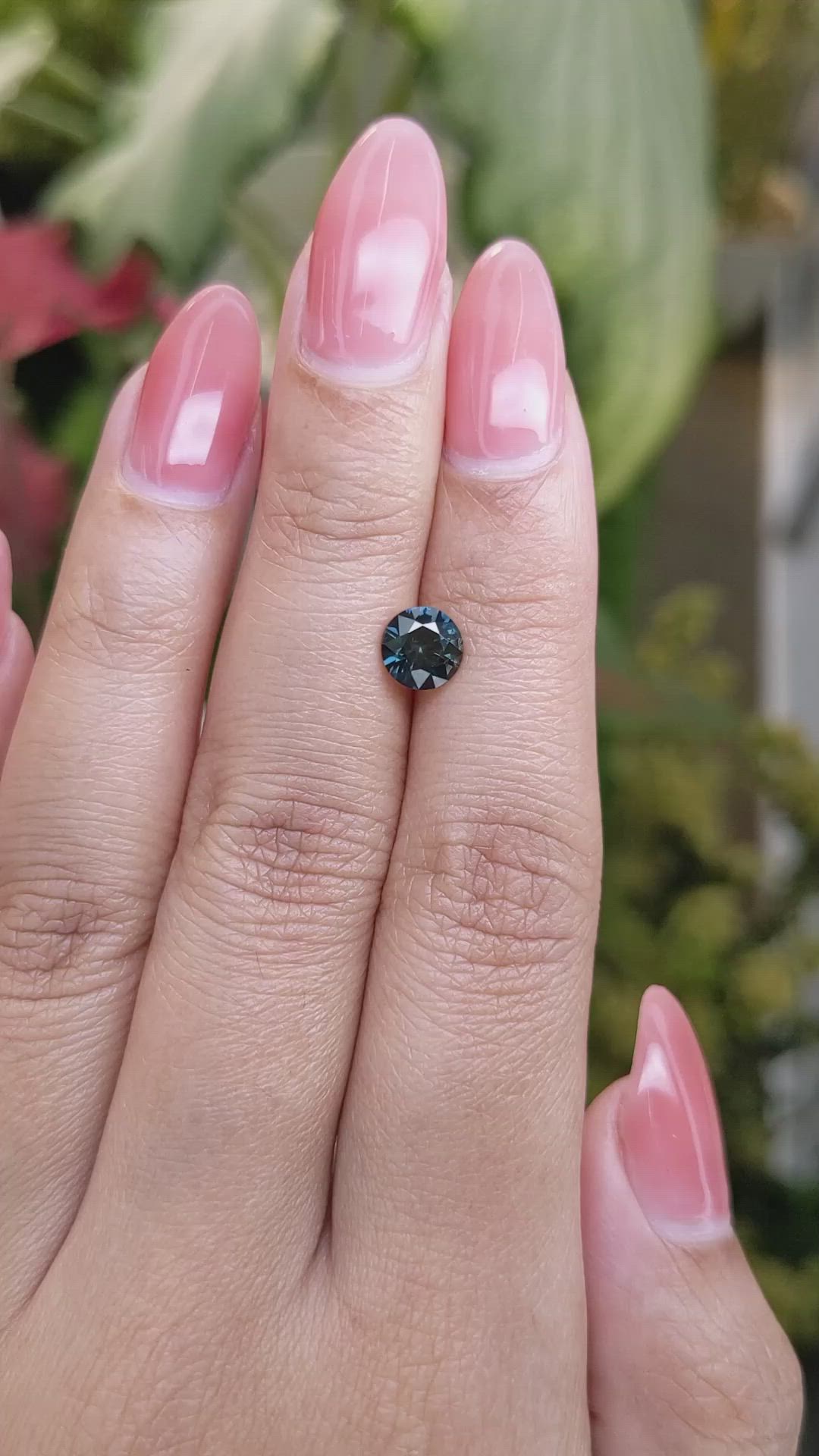 1.23 Ct. Bluish Green Sapphire from Ceylon (Sri Lanka) Size Video