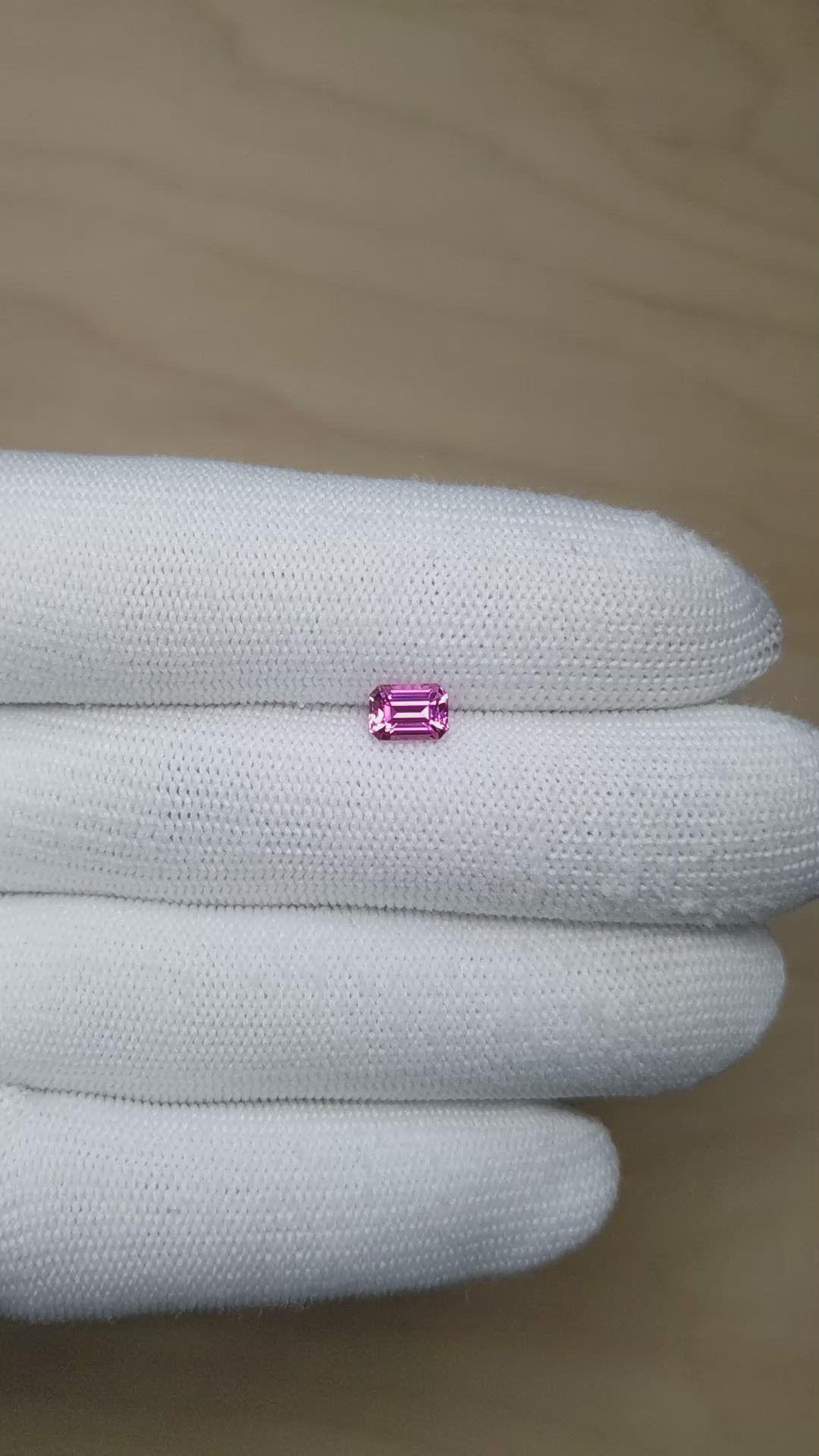 1.18 Ct. Pink Sapphire from Madagascar Size Video