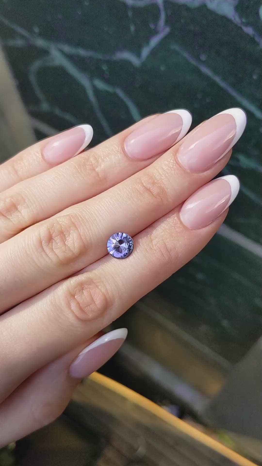 1.77 Ct. Purple Sapphire from Ceylon (Sri Lanka) Size Video