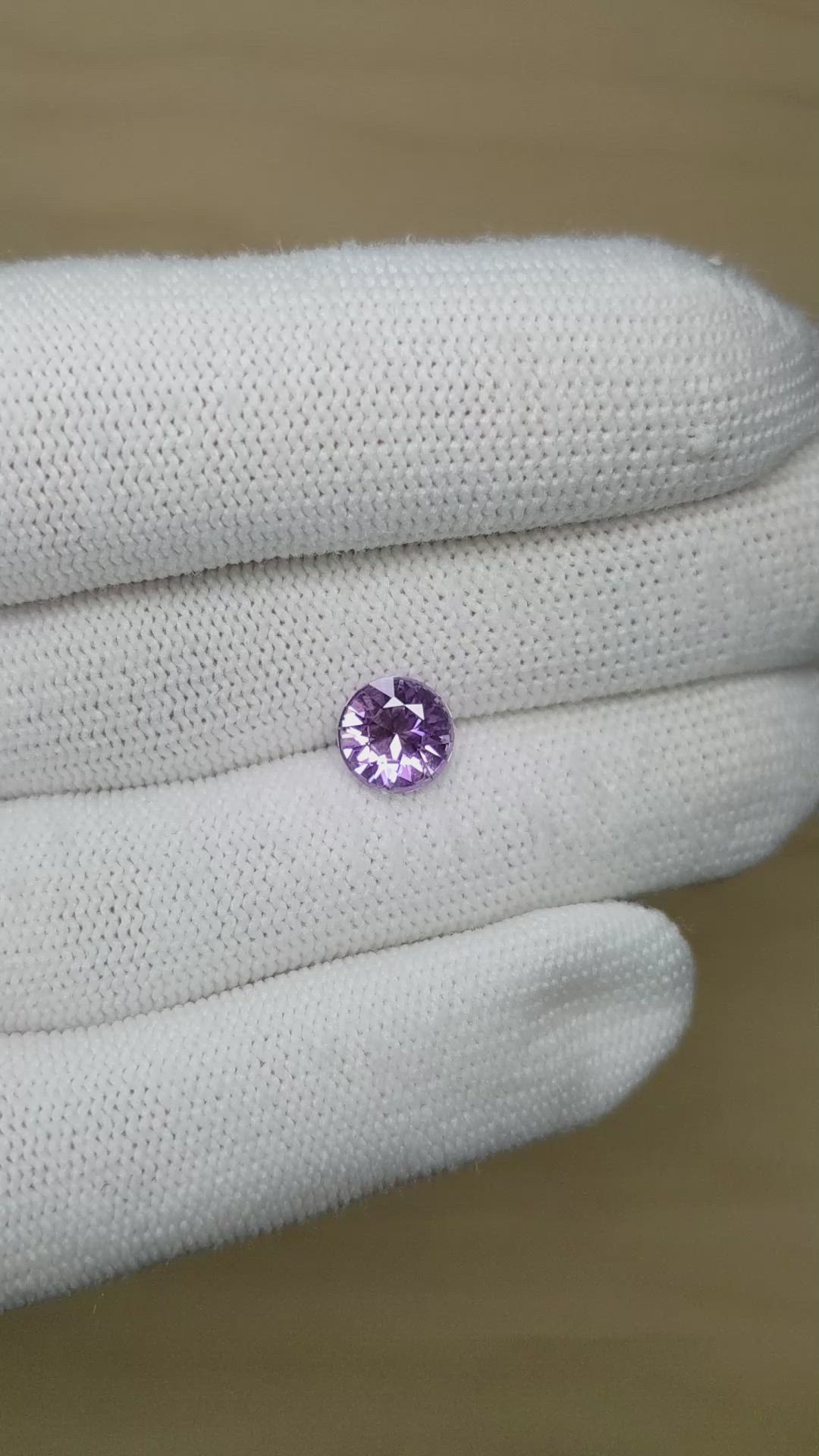 1.77 Ct. Purple Sapphire from Ceylon (Sri Lanka) Size Video