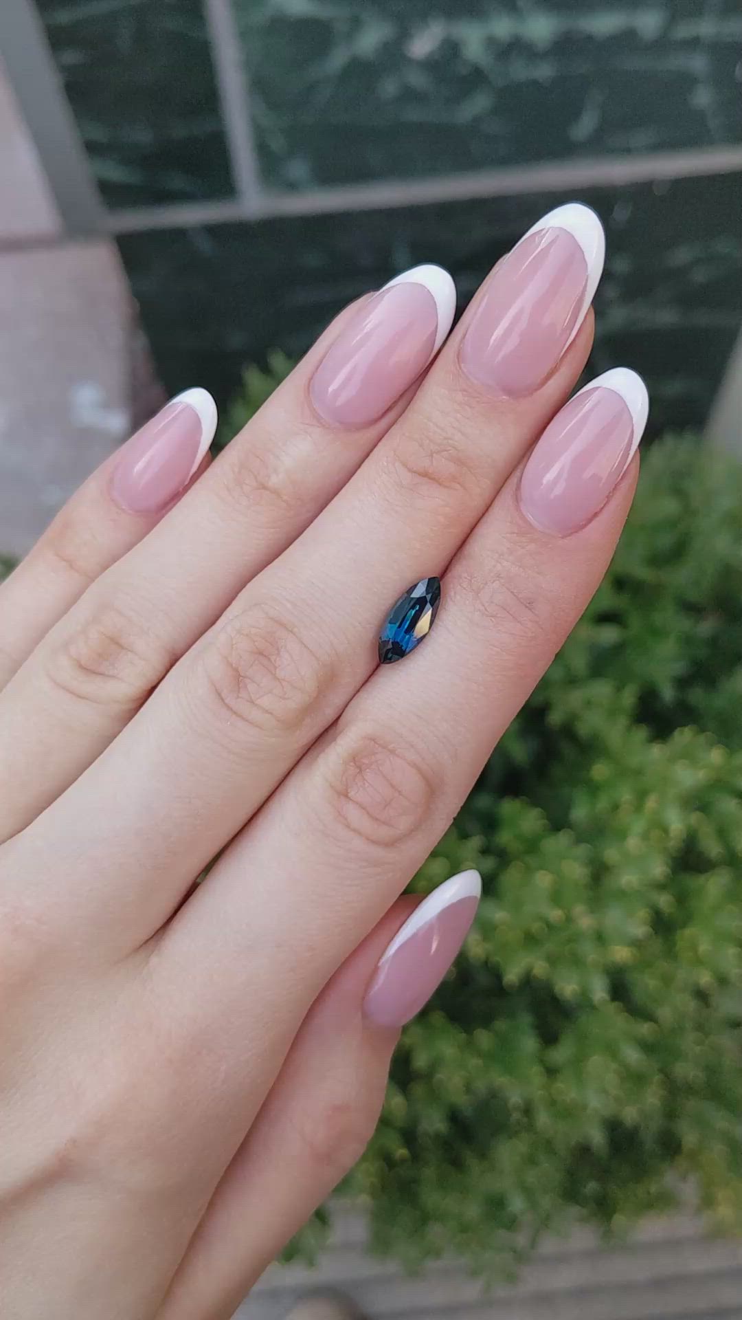 2.02 Ct. Greenish Blue Sapphire from Madagascar Size Video