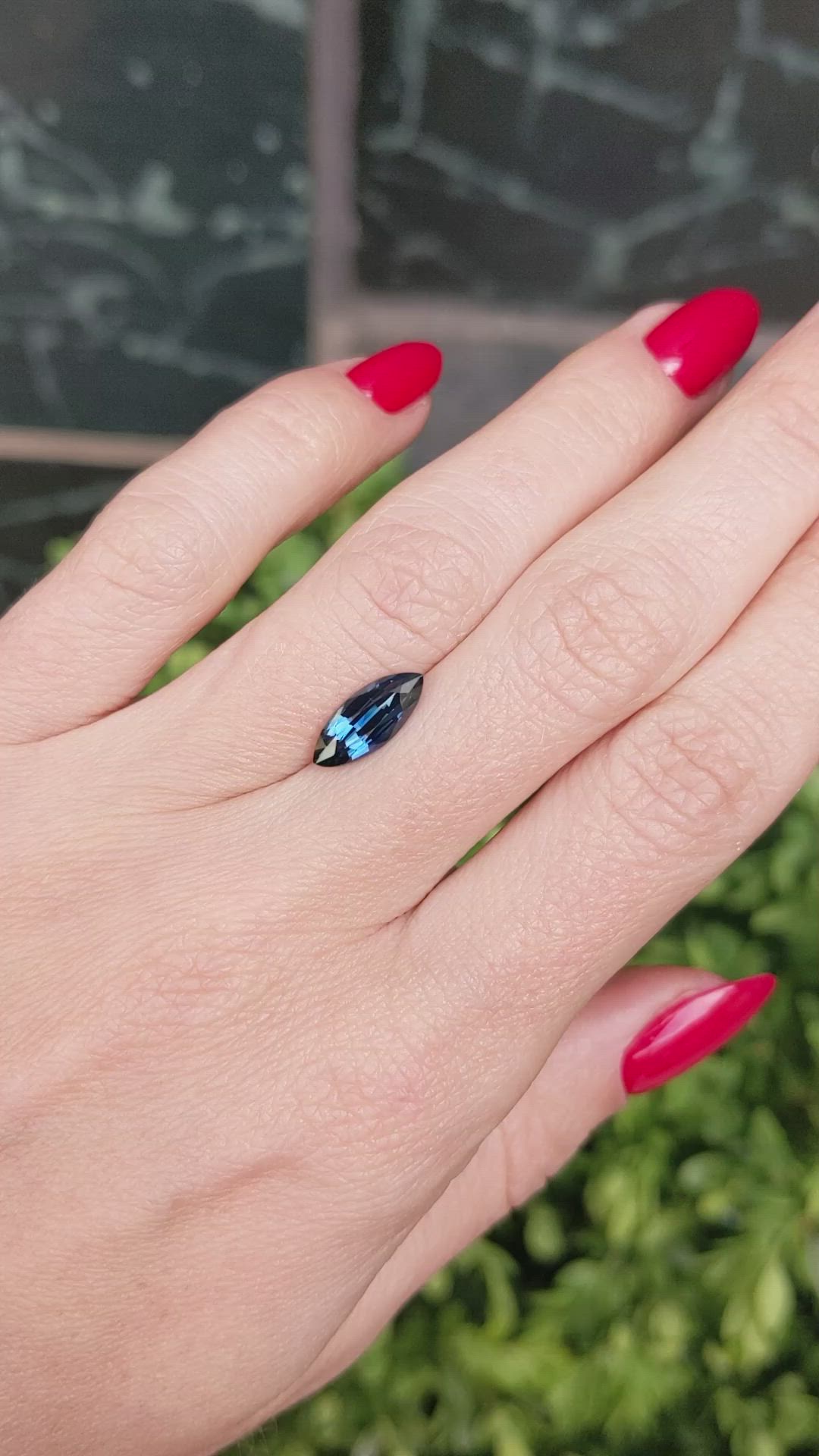 2.02 Ct. Greenish Blue Sapphire from Madagascar Size Video