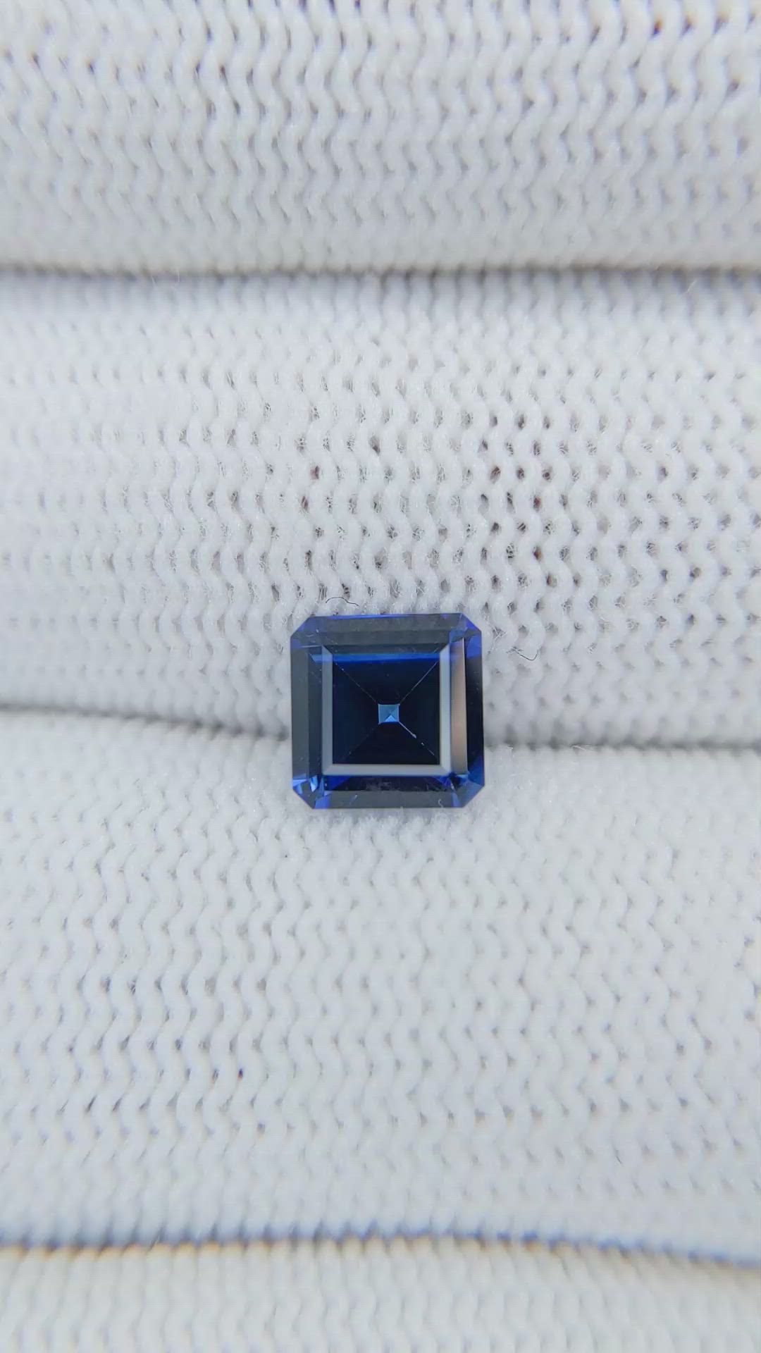 1.66 Ct. Blue Sapphire from Ceylon (Sri Lanka) Size Video