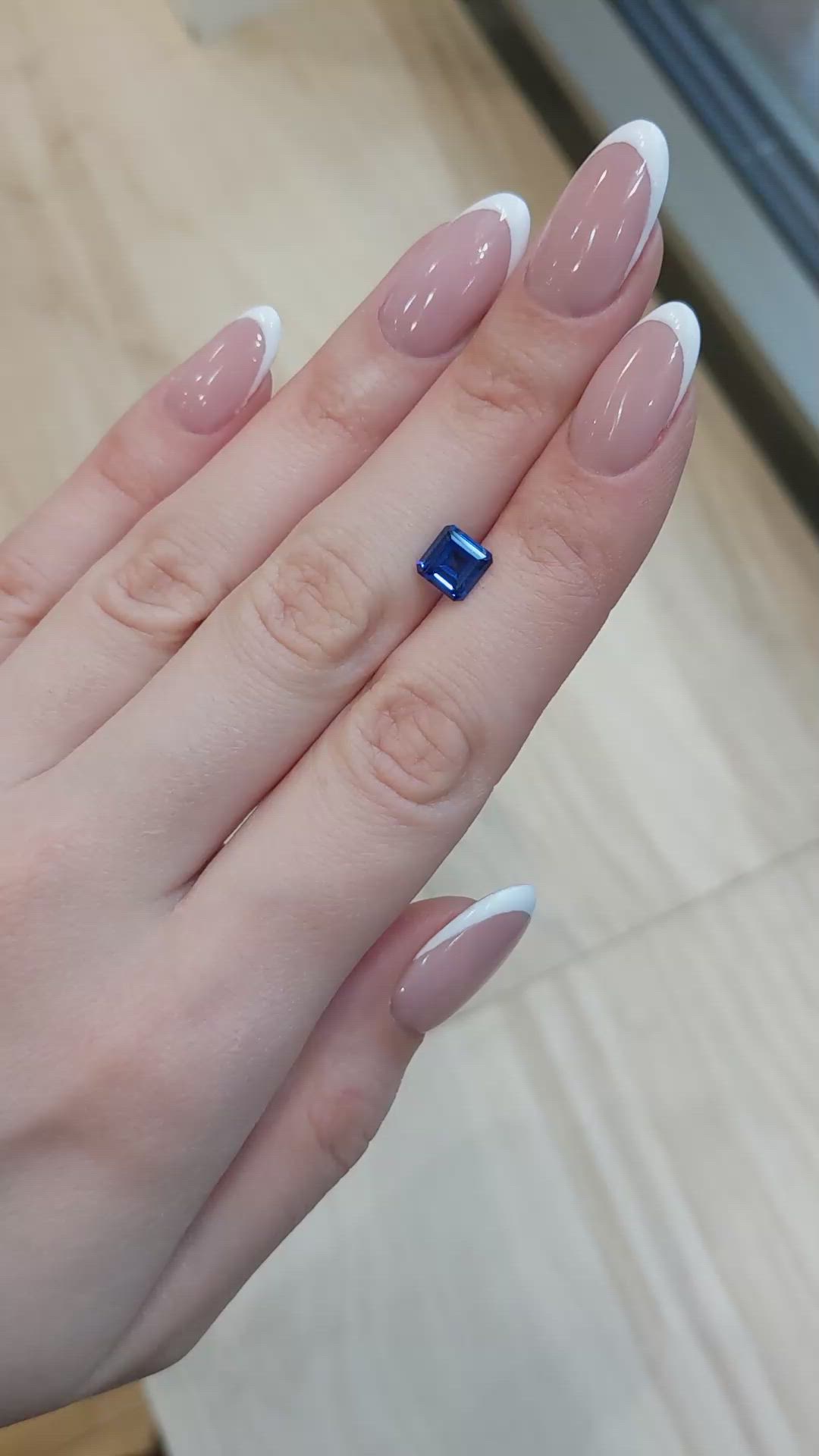 1.66 Ct. Blue Sapphire from Ceylon (Sri Lanka) Size Video