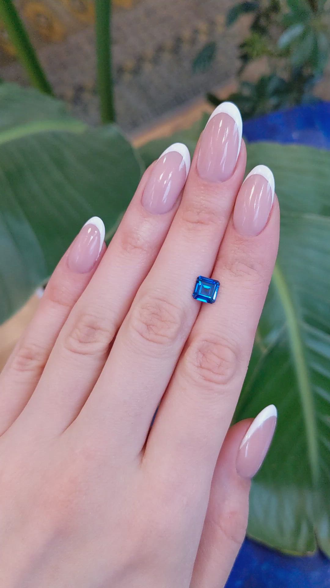 1.66 Ct. Blue Sapphire from Ceylon (Sri Lanka) Size Video