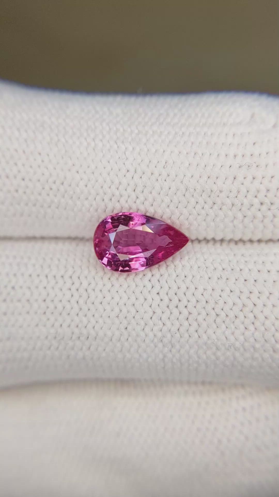 2.09 Ct. Pink Sapphire from Ceylon (Sri Lanka) Size Video
