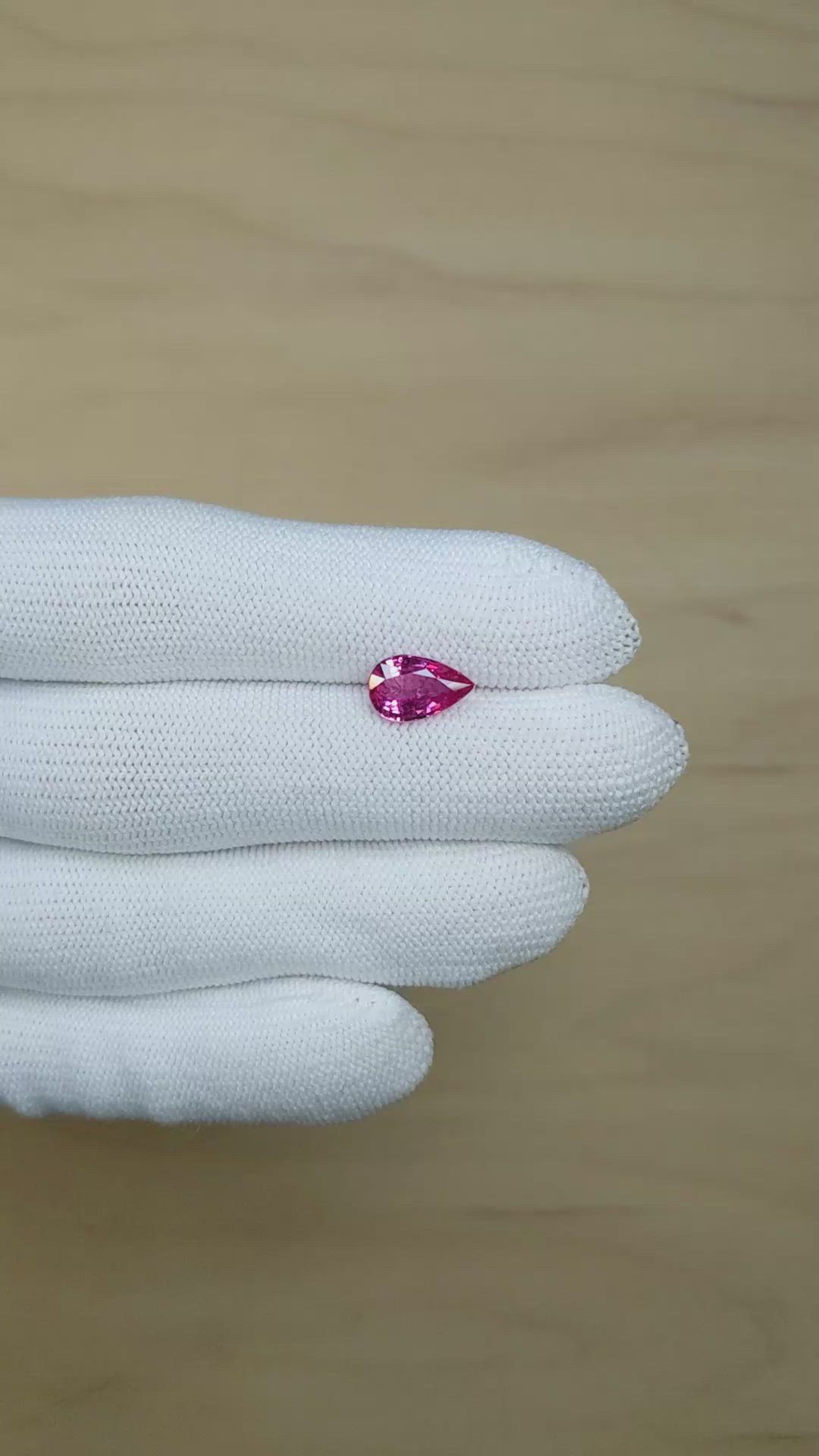 2.09 Ct. Pink Sapphire from Ceylon (Sri Lanka) Size Video