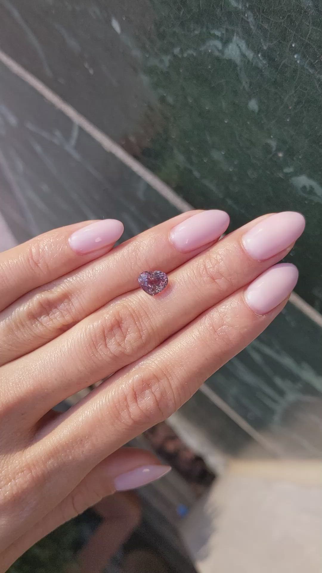 2.04 Ct. Padparadscha Sapphire from Ceylon (Sri Lanka) Size Video