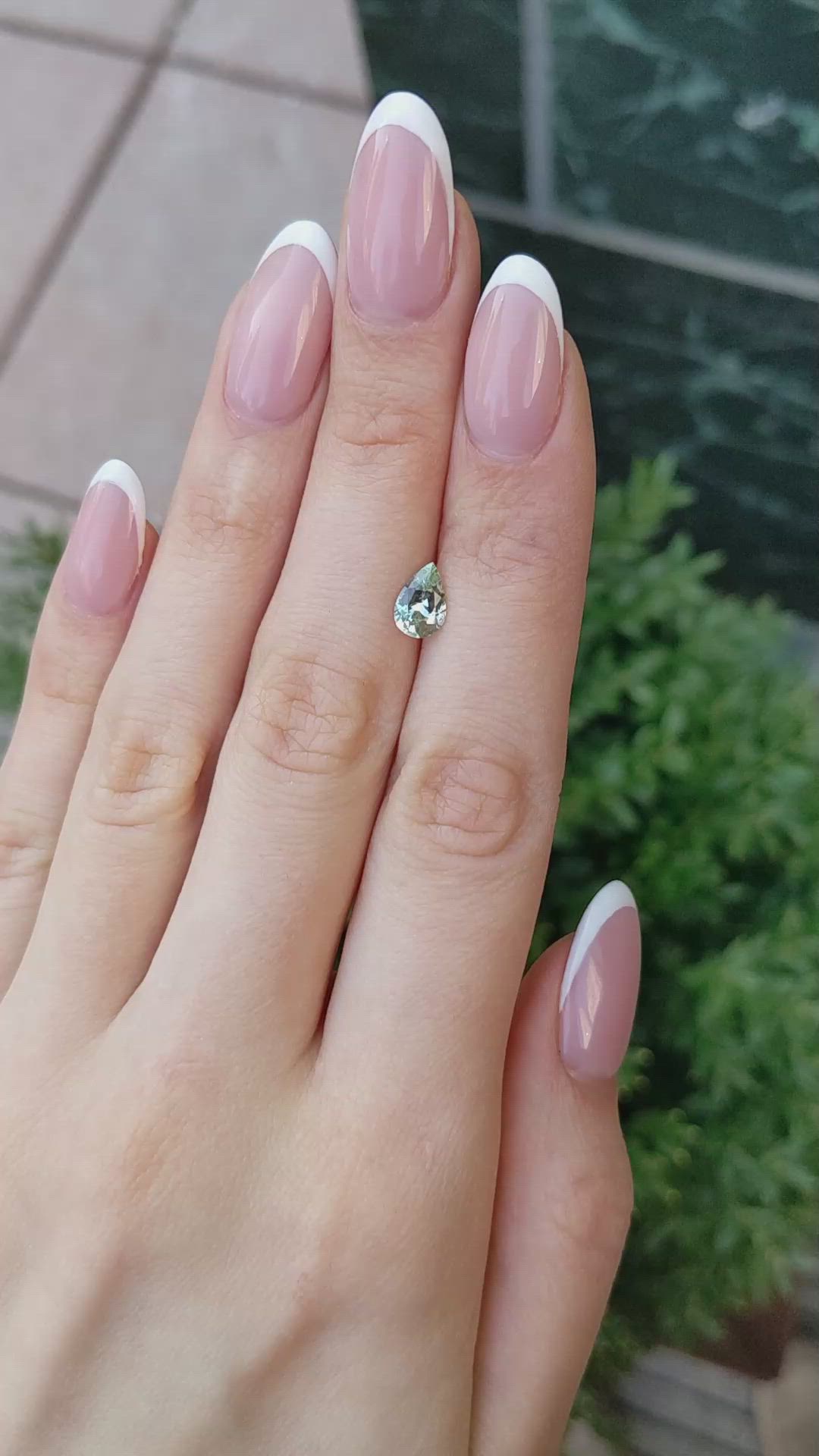 1.01 Ct. Green Sapphire from Montana Size Video