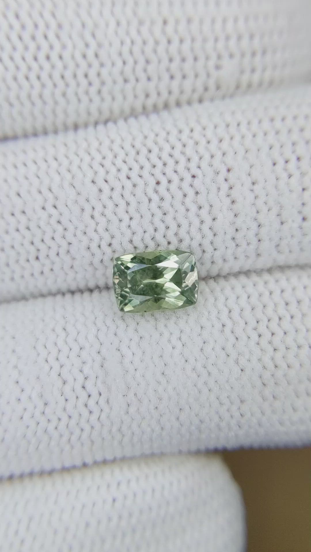 1.41 Ct. Green Sapphire from Montana Size Video