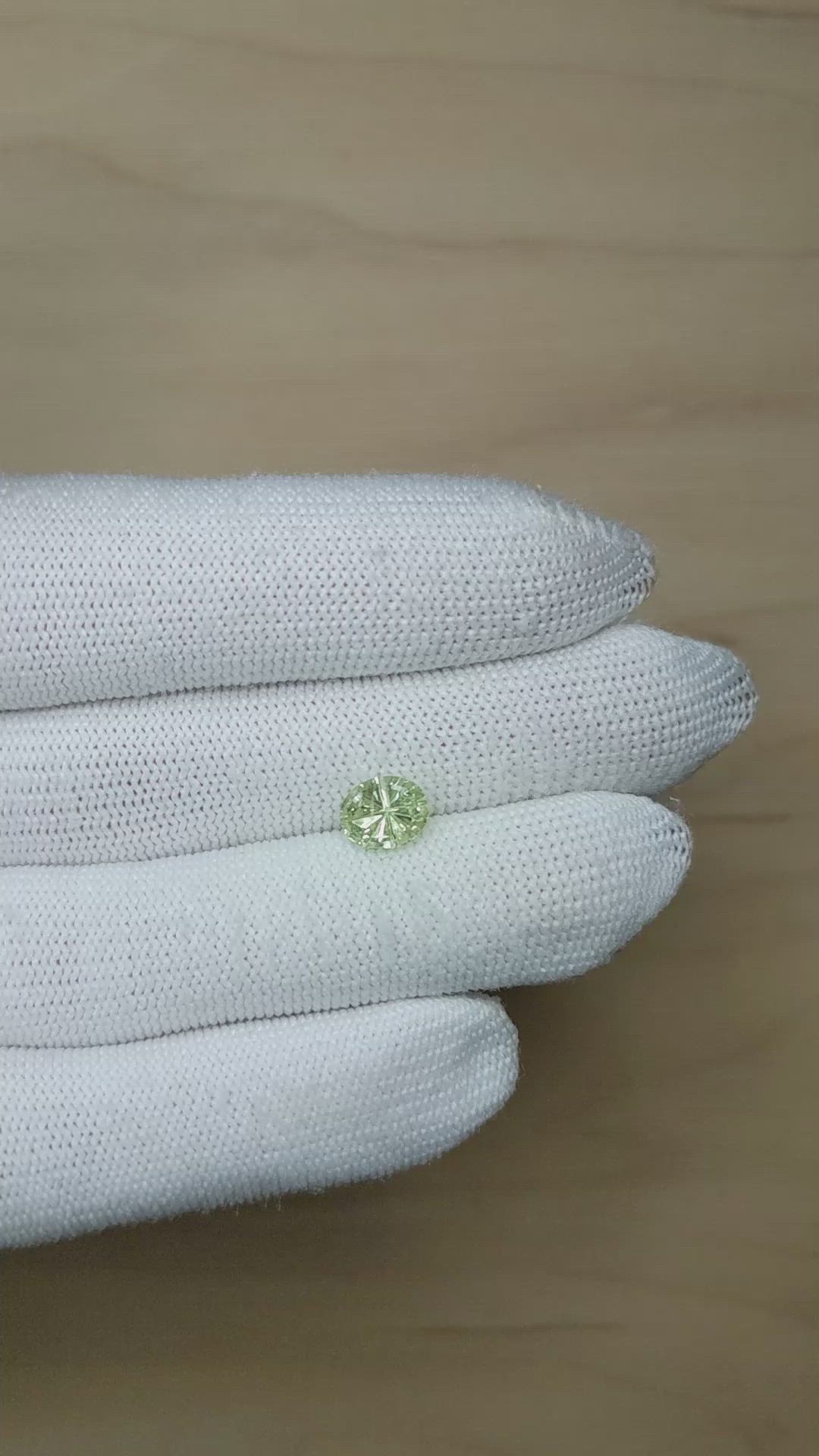 2.09 Ct. Green Sapphire from Montana Size Video