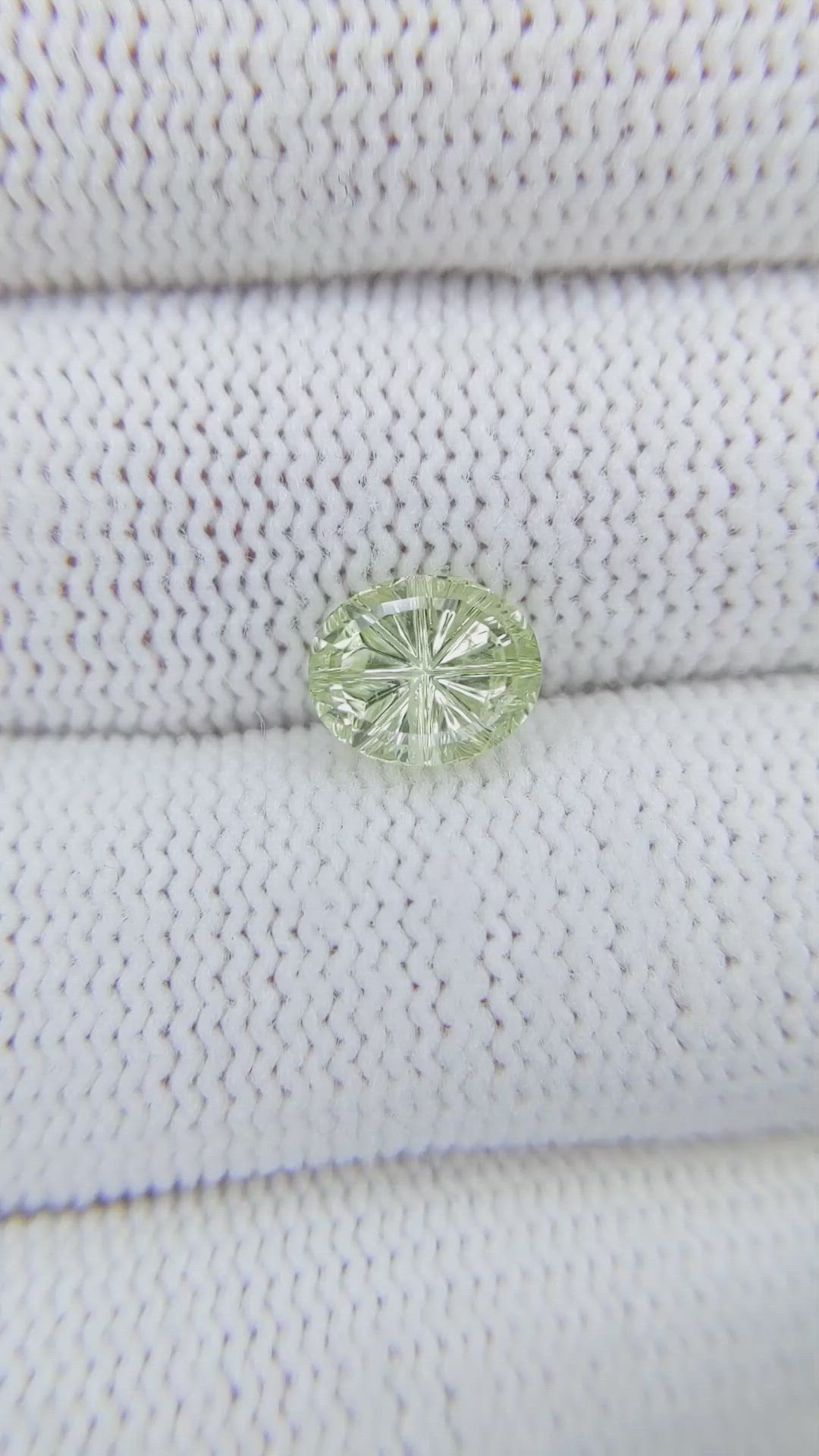 2.09 Ct. Green Sapphire from Montana Size Video