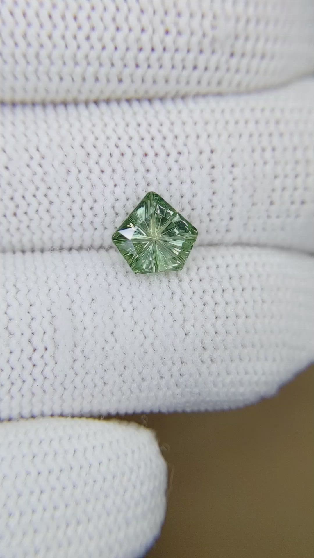 1.64 Ct. Green Sapphire from Montana Size Video