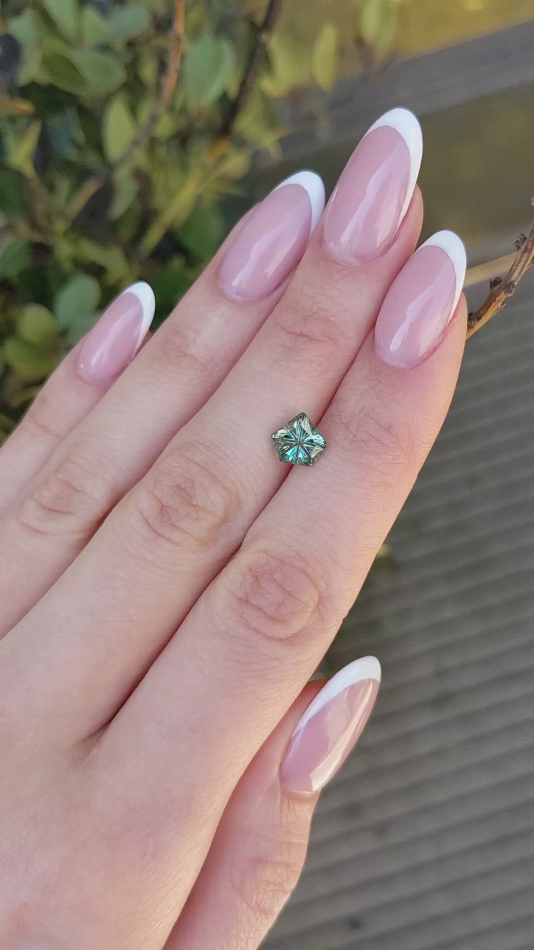 1.64 Ct. Green Sapphire from Montana Size Video