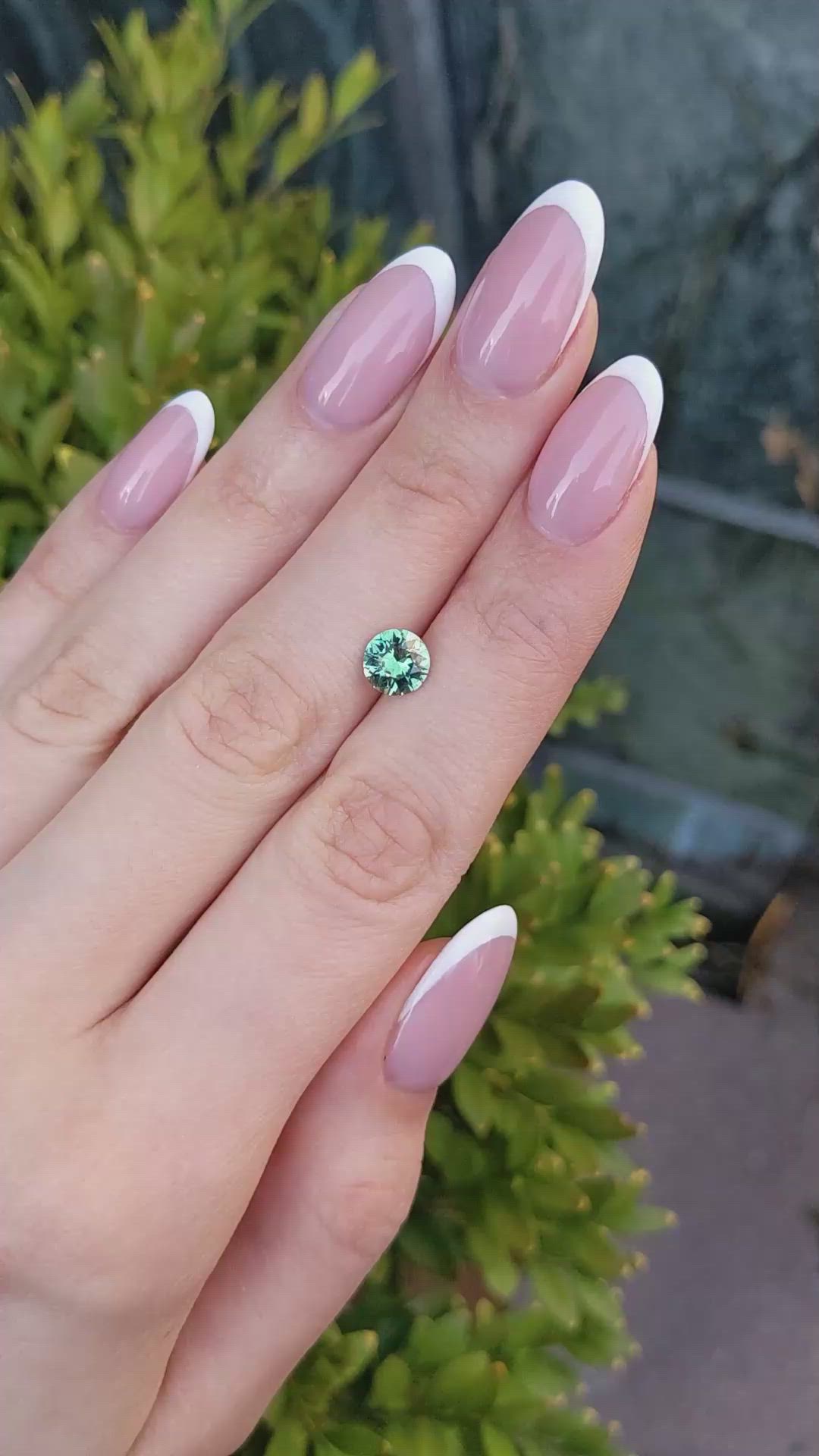 1.64 Ct. Green Sapphire from Montana Size Video