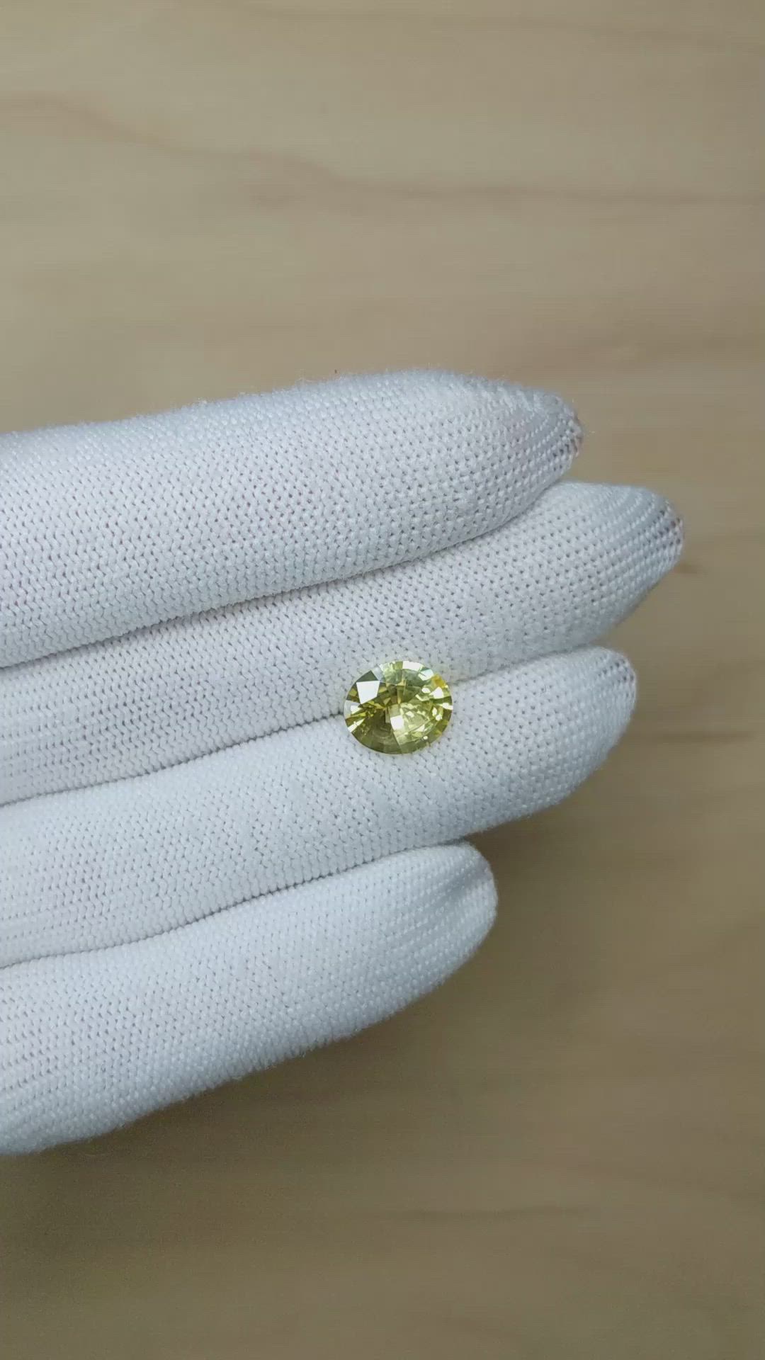 3.56 Ct. Yellow Sapphire from Ceylon (Sri Lanka) Size Video