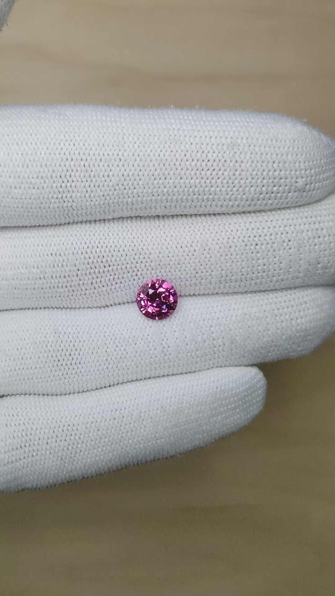 2.30 Ct. Purplish Pink Sapphire from Ceylon (Sri Lanka) Size Video