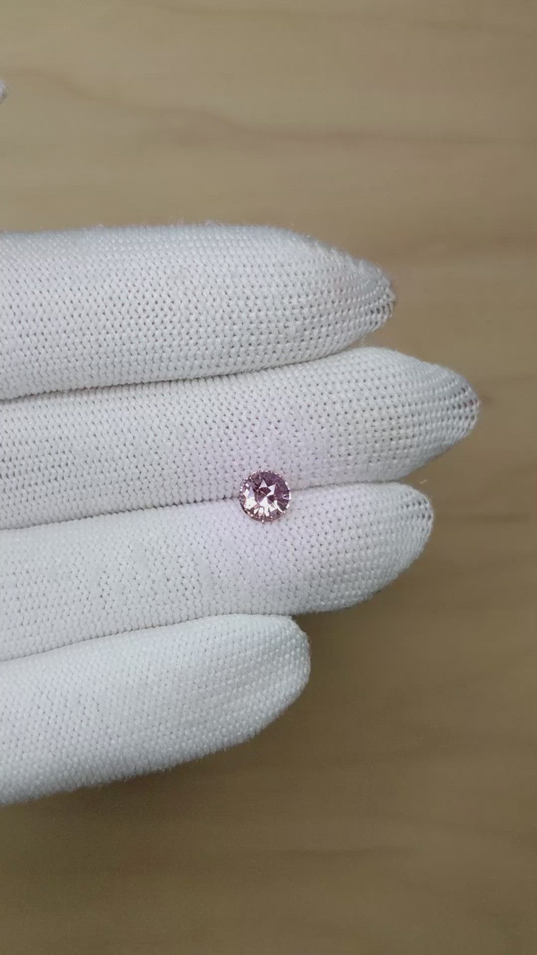 1.10 Ct. Padparadscha Sapphire from Madagascar Size Video