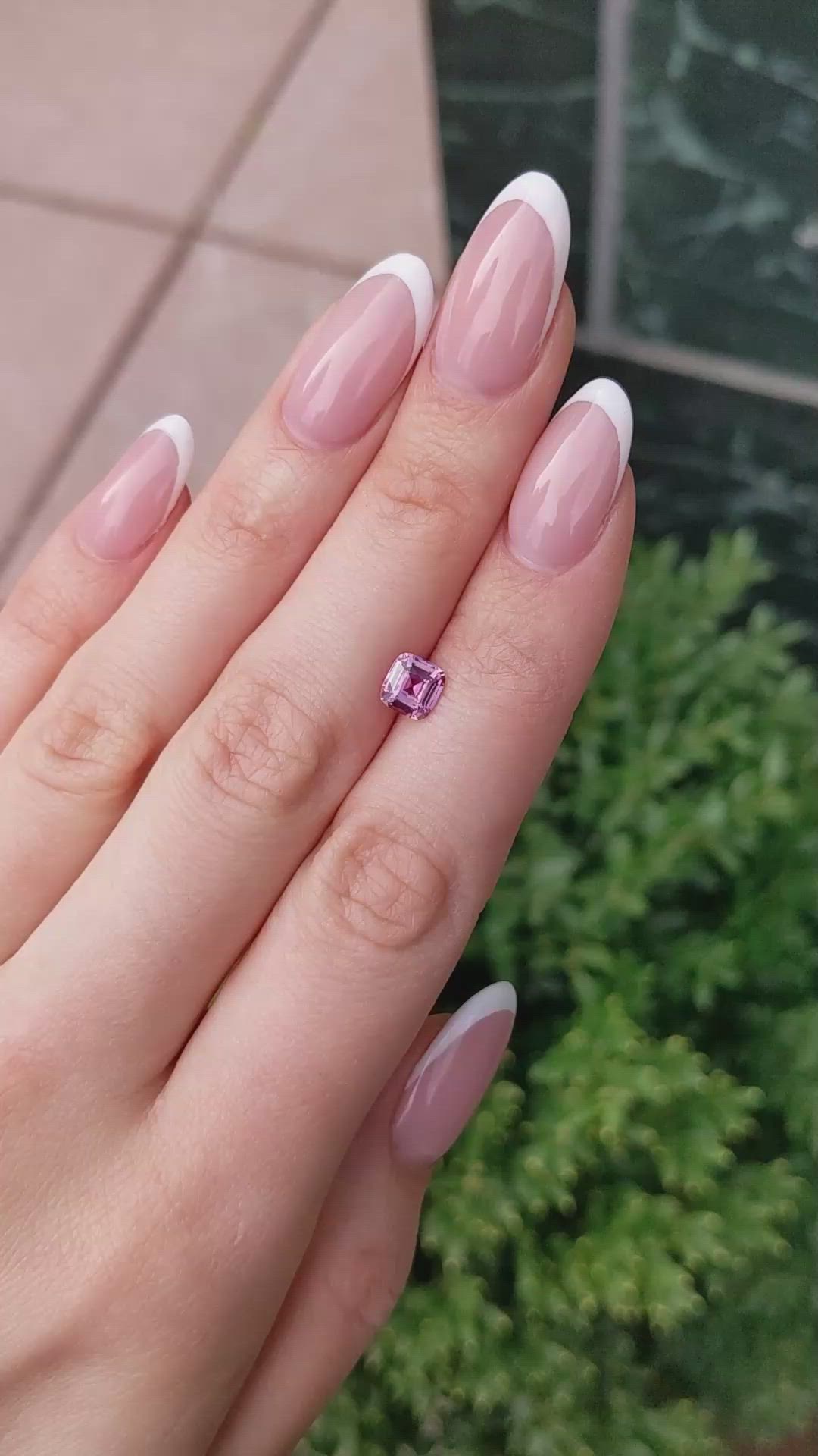 1.08 Ct. Padparadscha Sapphire from Ceylon (Sri Lanka) Size Video