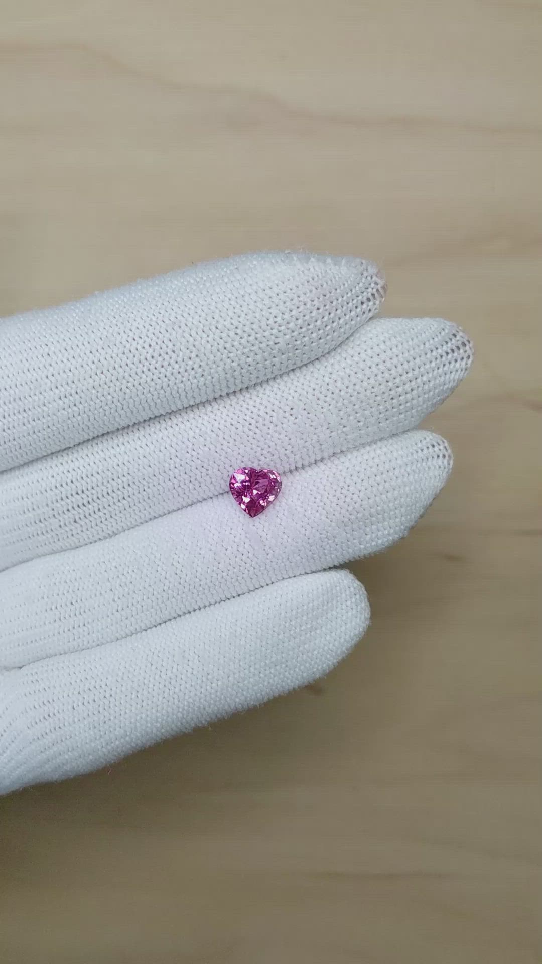 2.04 Ct. Purplish Pink Sapphire from Ceylon (Sri Lanka) Size Video