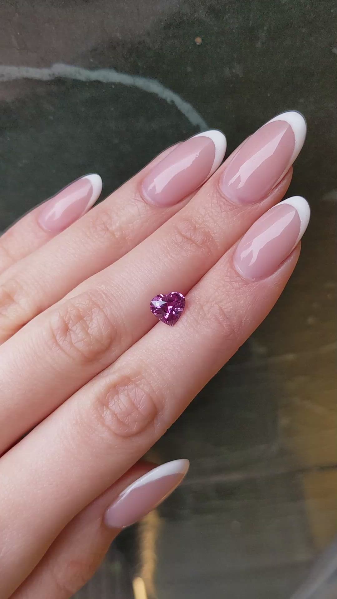 2.04 Ct. Purplish Pink Sapphire from Ceylon (Sri Lanka) Size Video