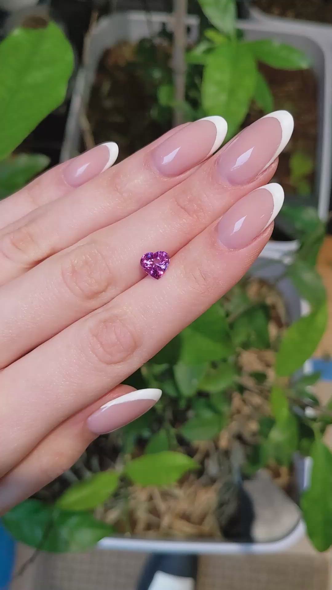 2.04 Ct. Purplish Pink Sapphire from Ceylon (Sri Lanka) Size Video